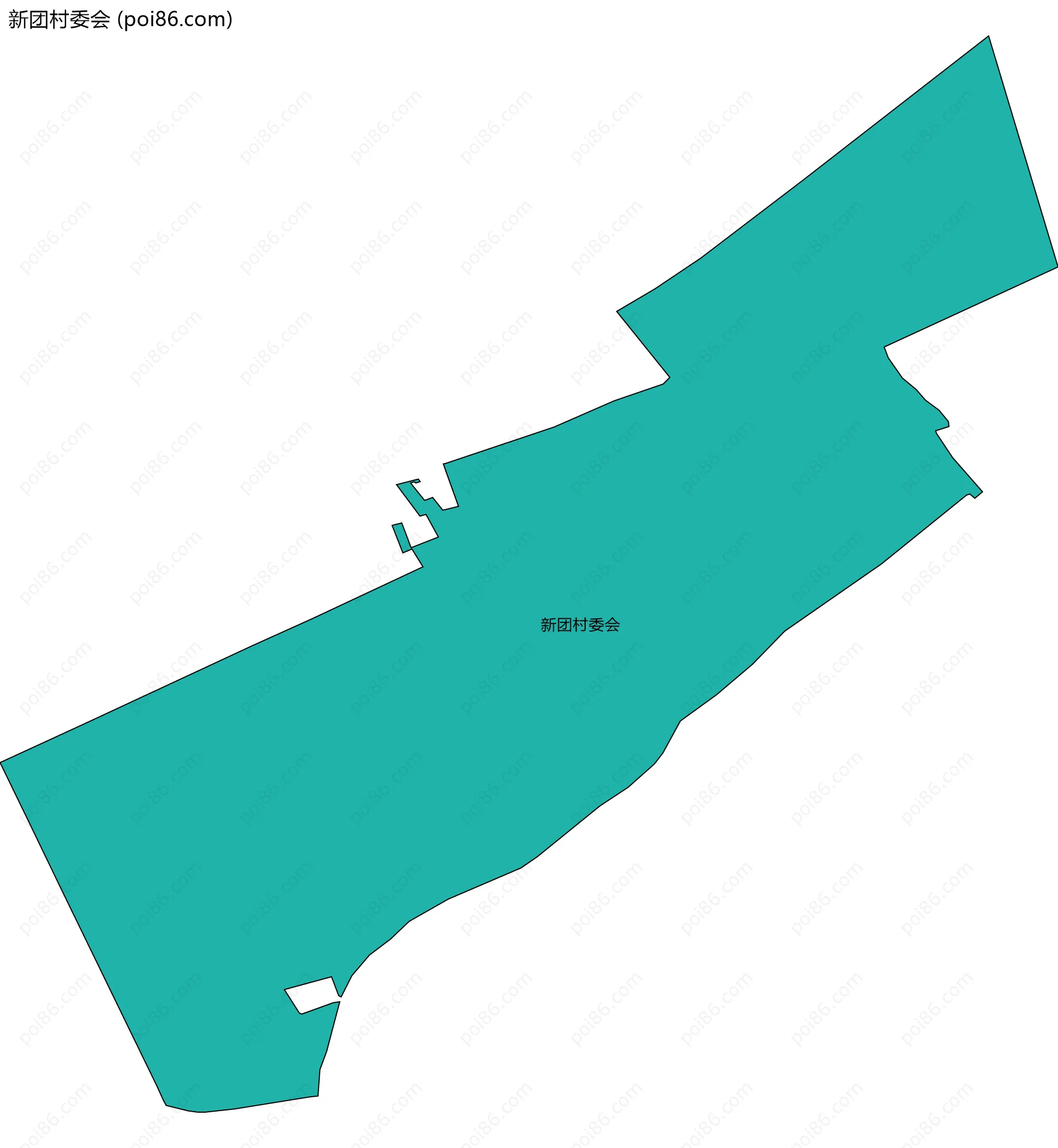 新团村委会边界地图