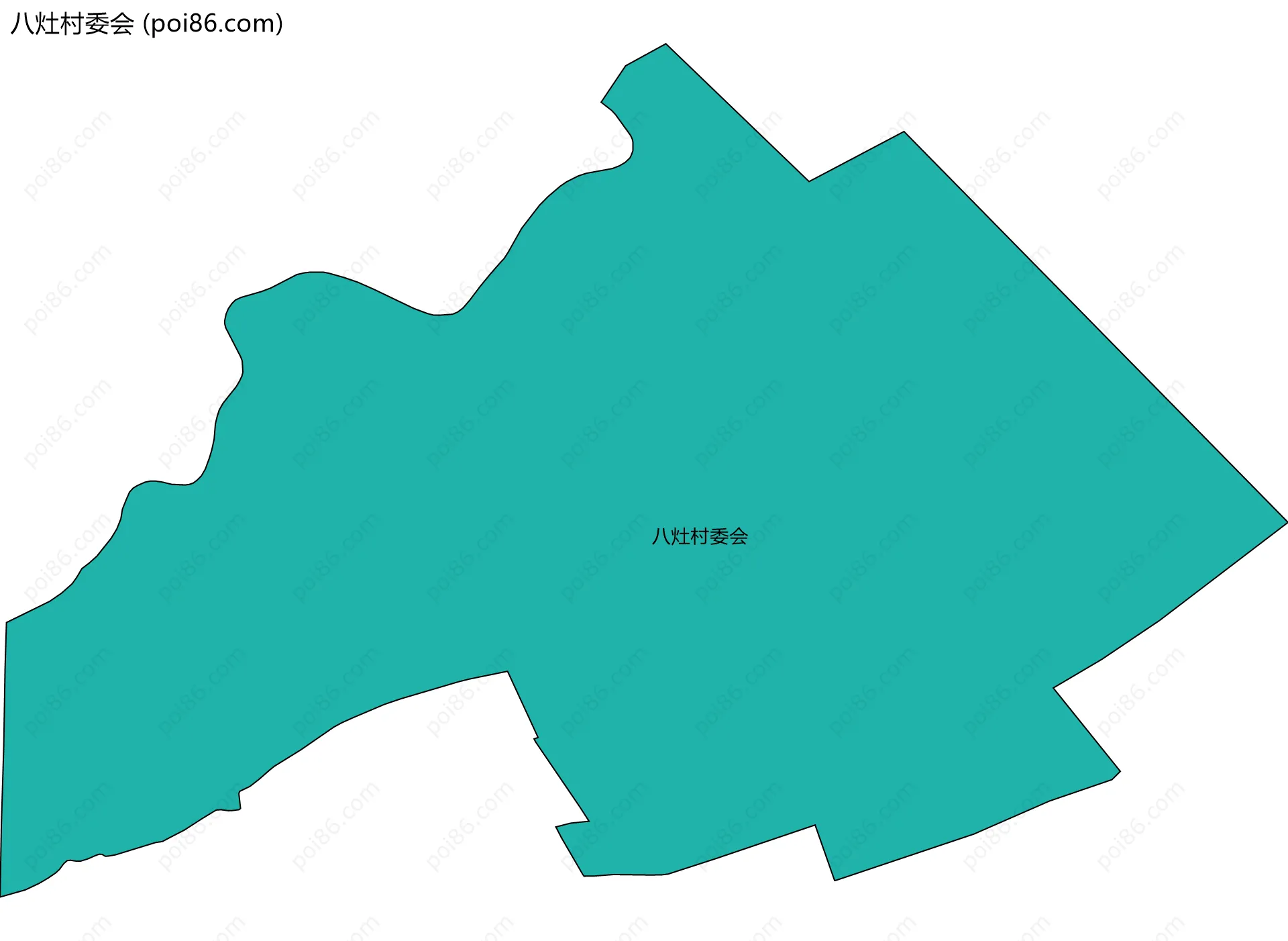 八灶村委会边界地图