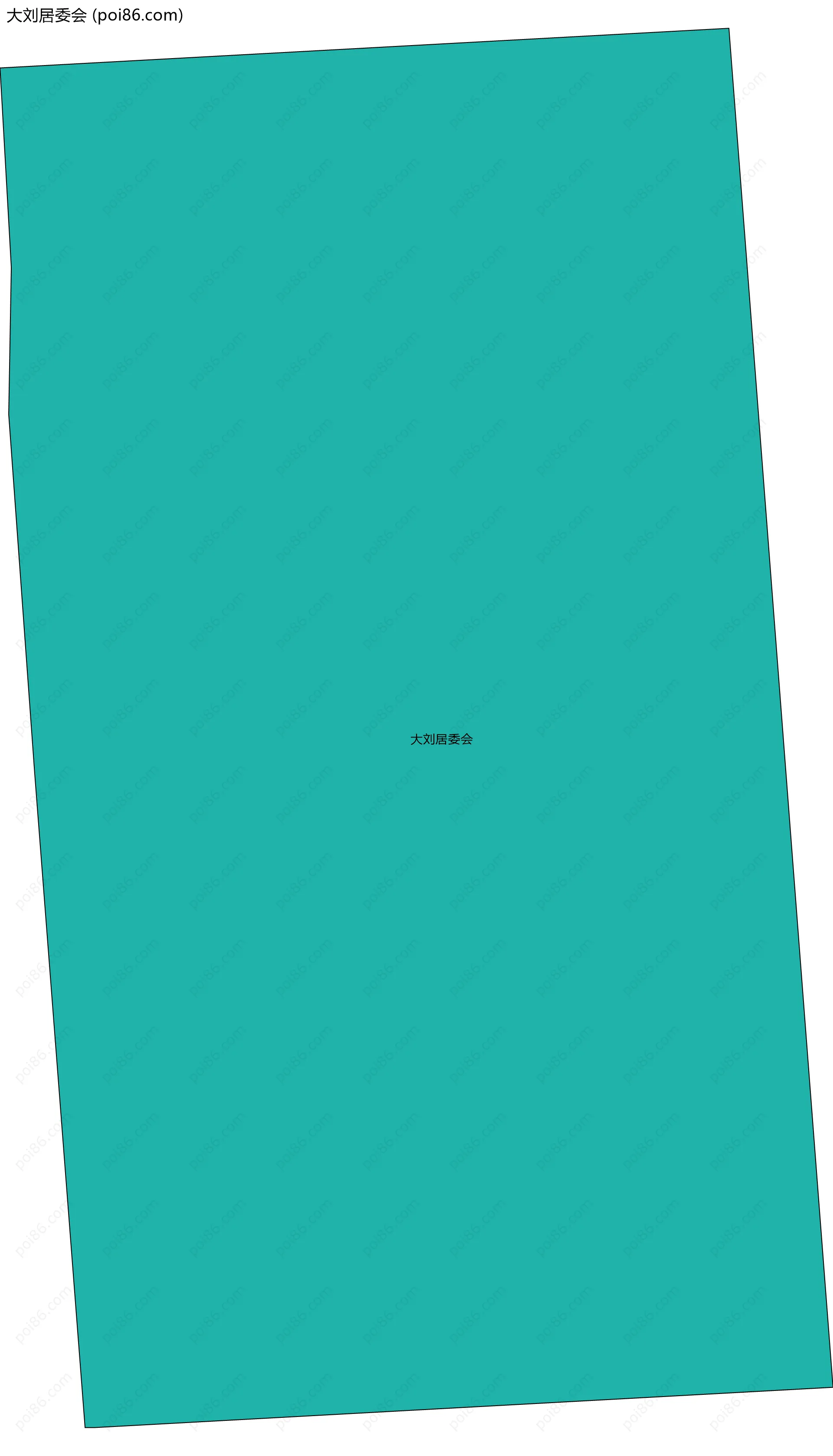 大刘居委会边界地图