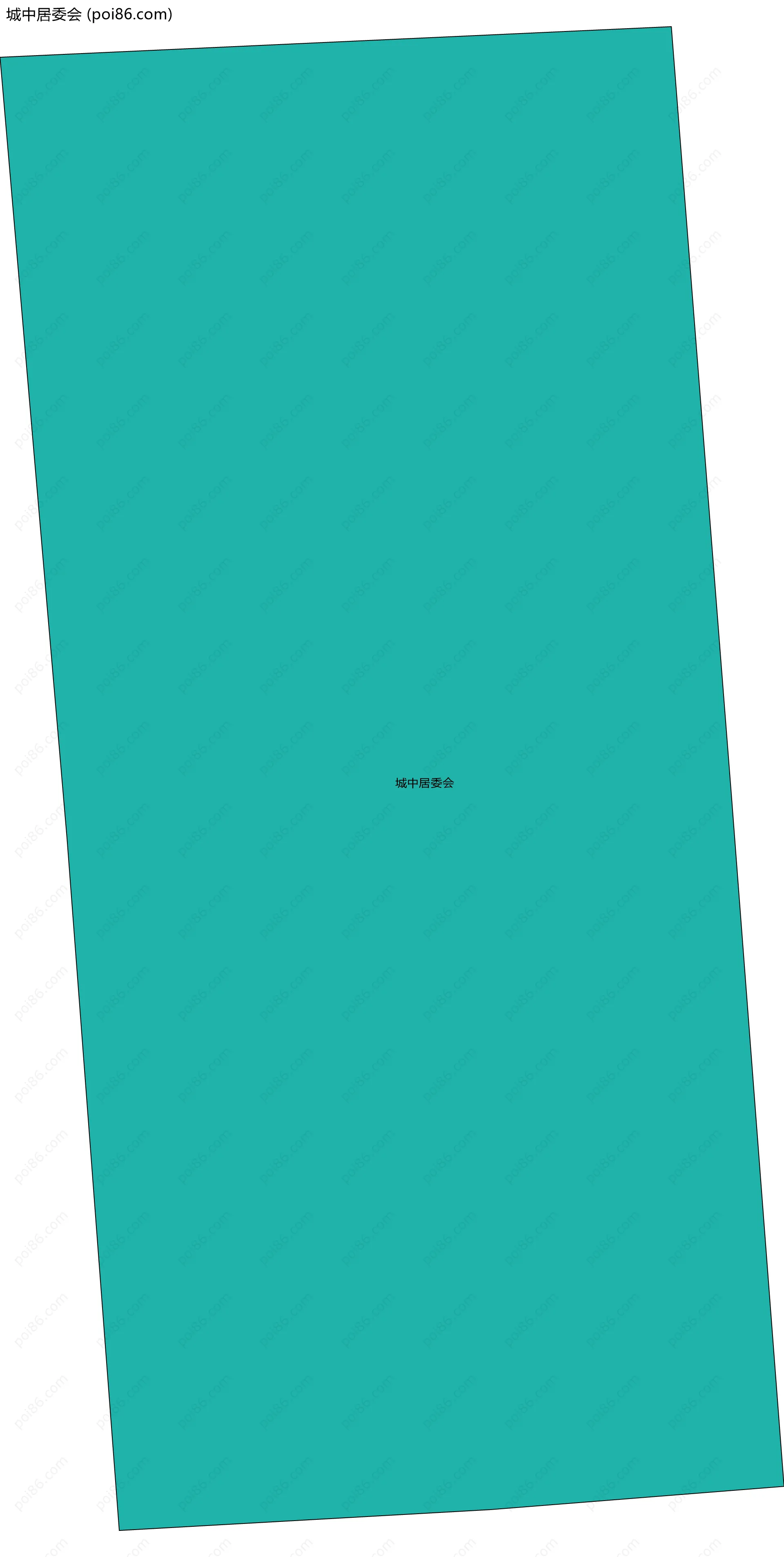 城中居委会边界地图