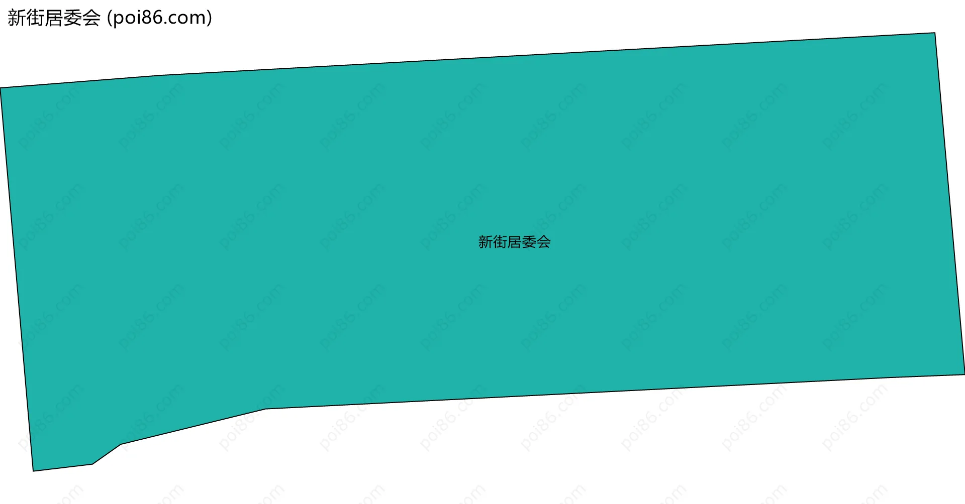 新街居委会边界地图