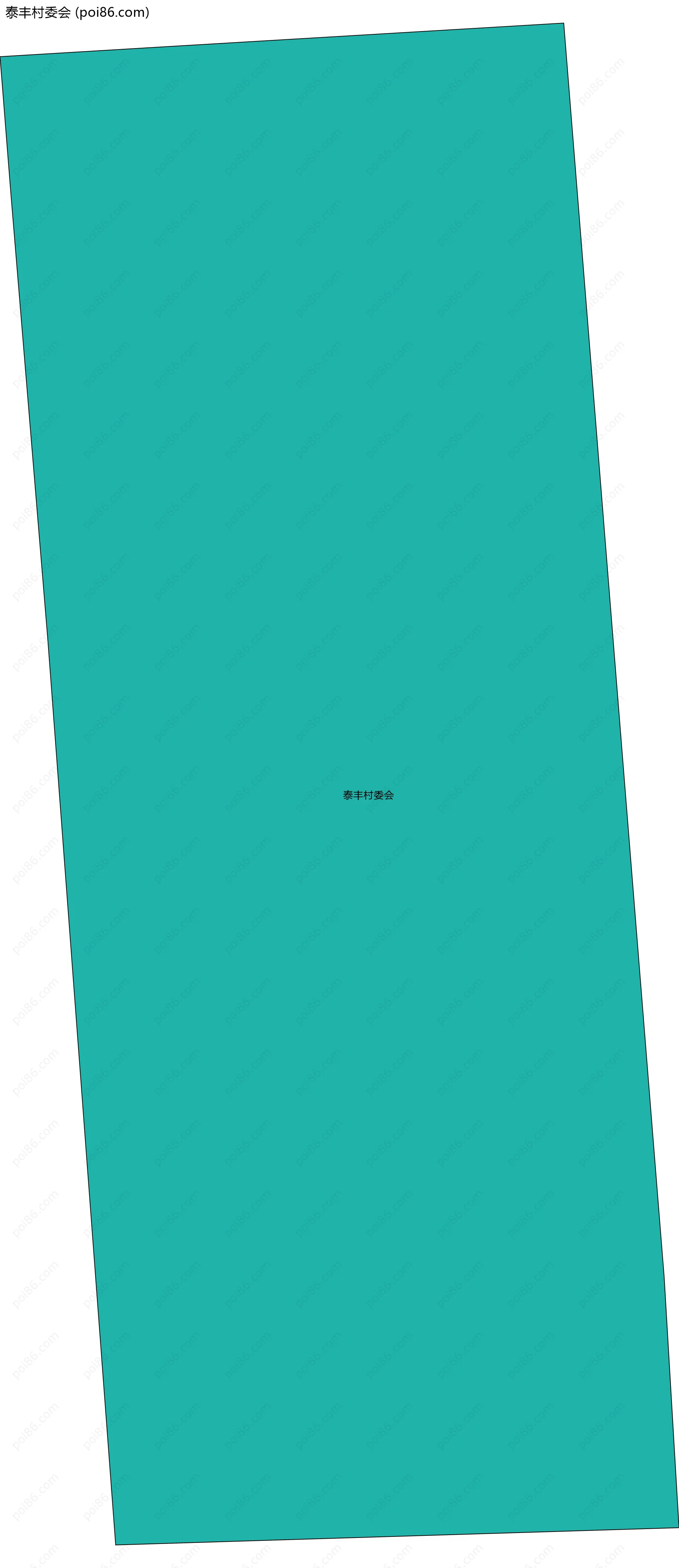 泰丰村委会边界地图