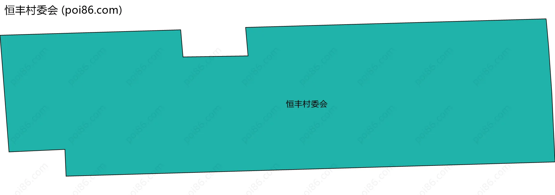 恒丰村委会边界地图