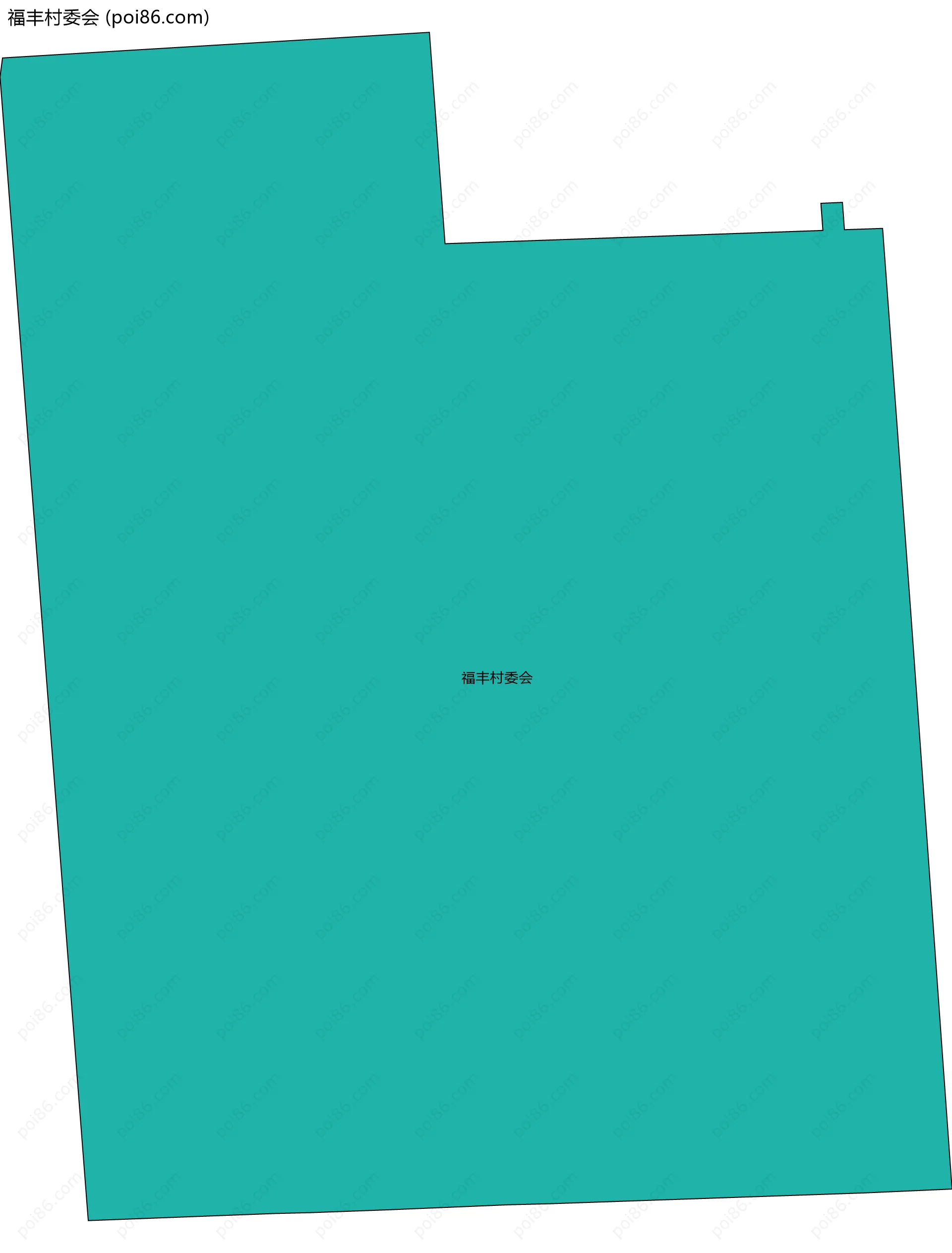 福丰村委会边界地图