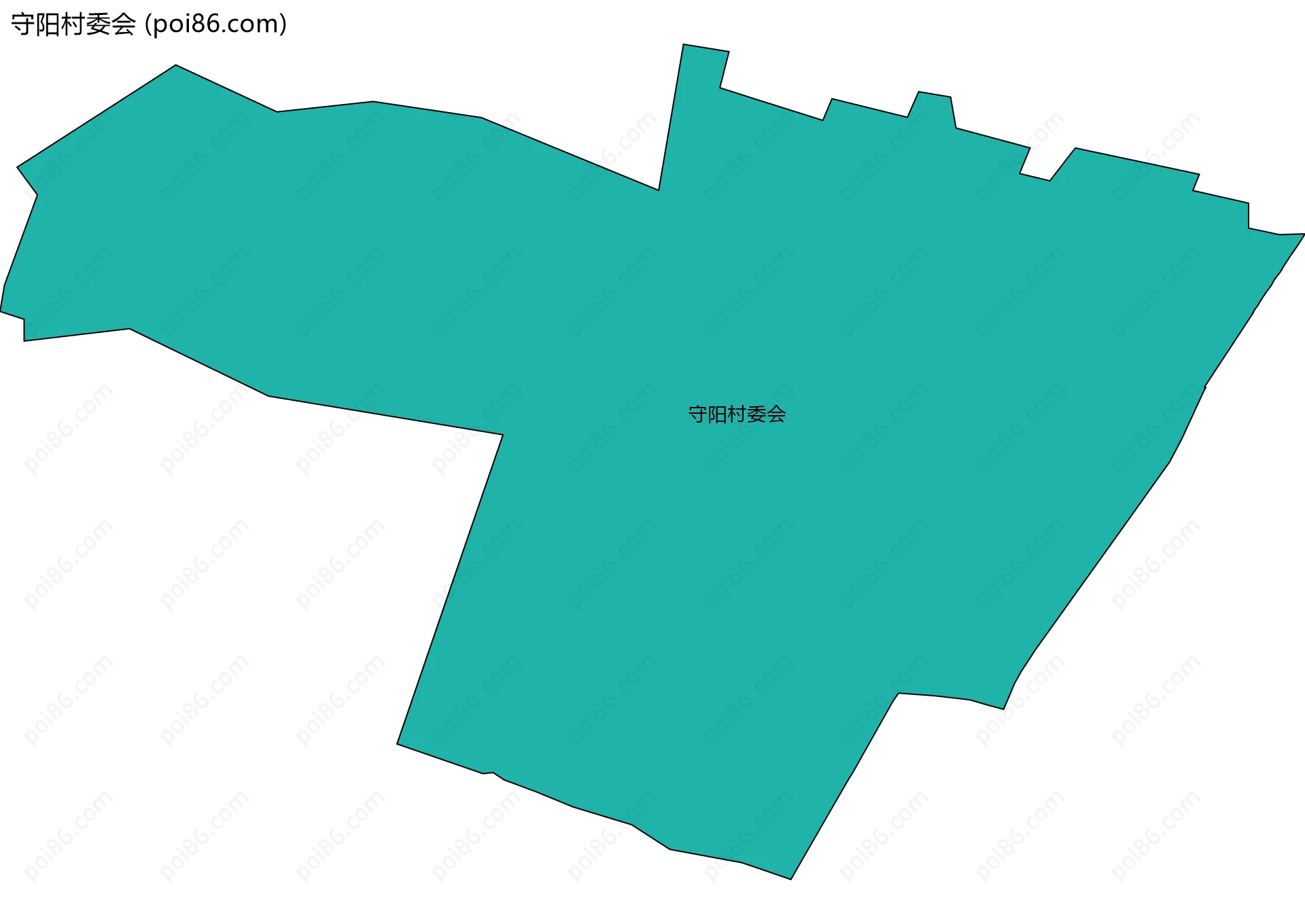 守阳村委会边界地图