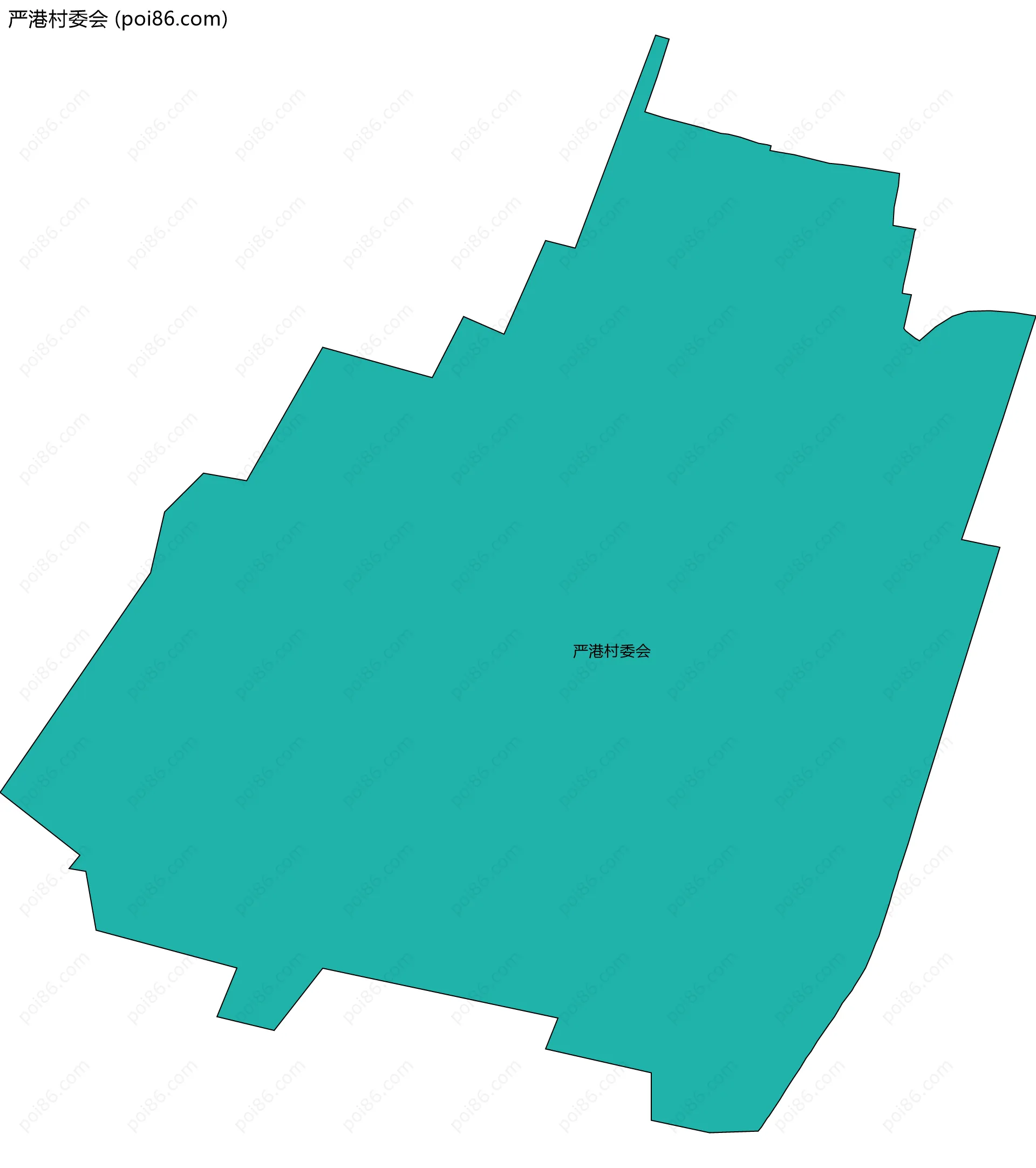 严港村委会边界地图