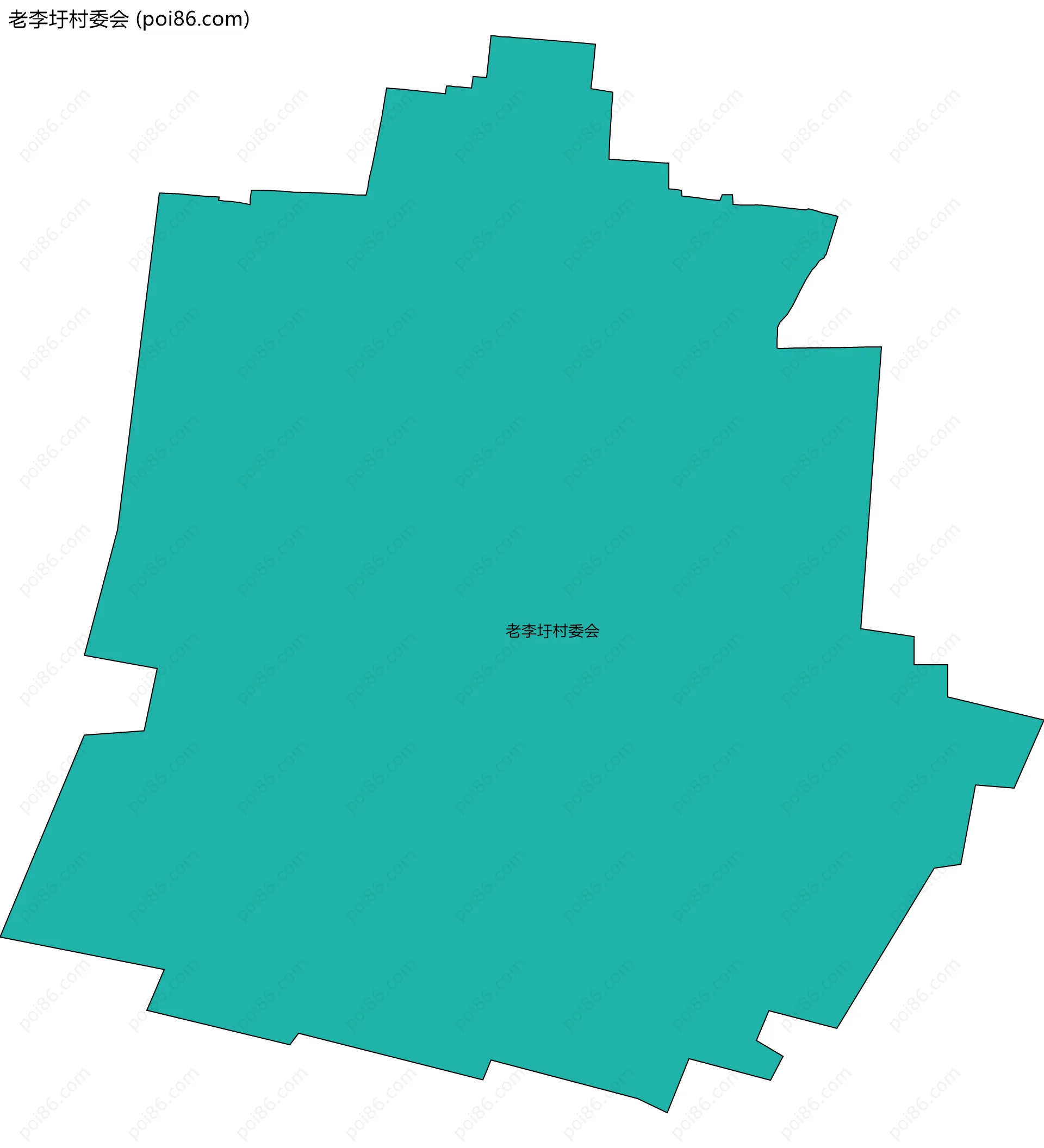 老李圩村委会边界地图