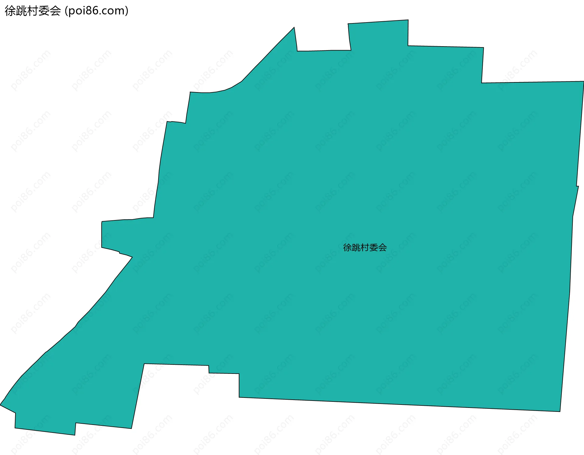 徐跳村委会边界地图