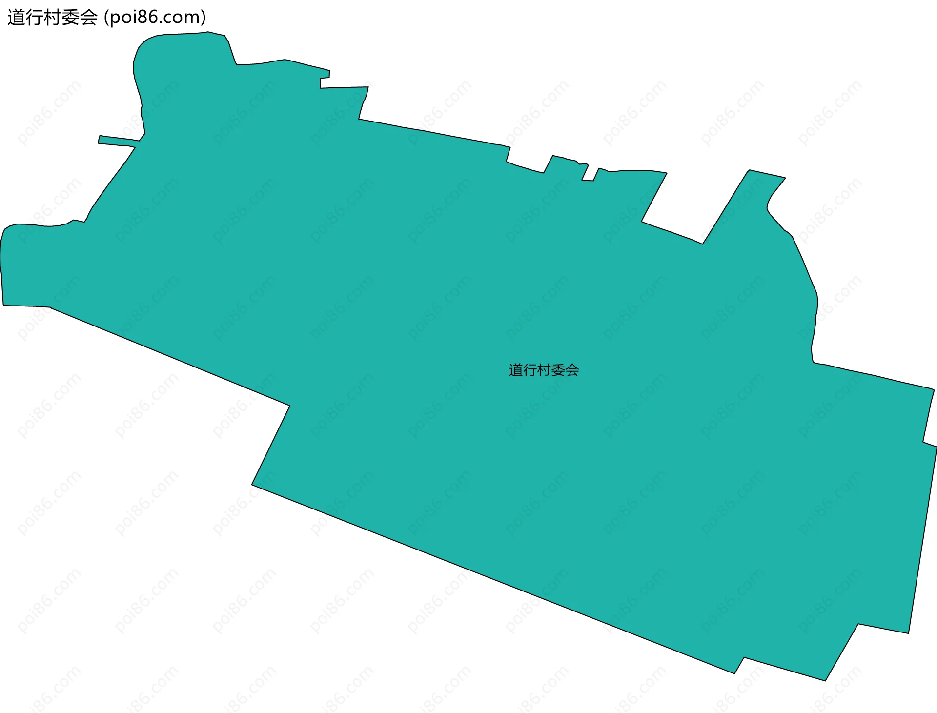 道行村委会边界地图