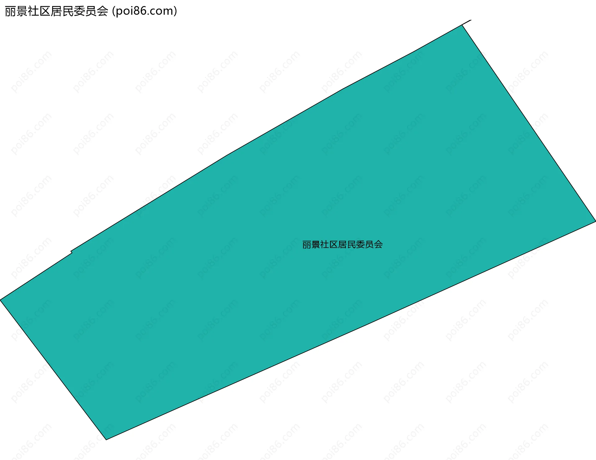 丽景社区居民委员会边界地图