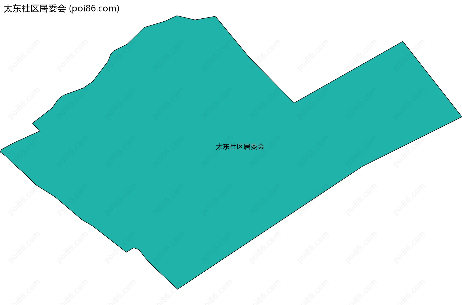 太东社区居委会边界地图