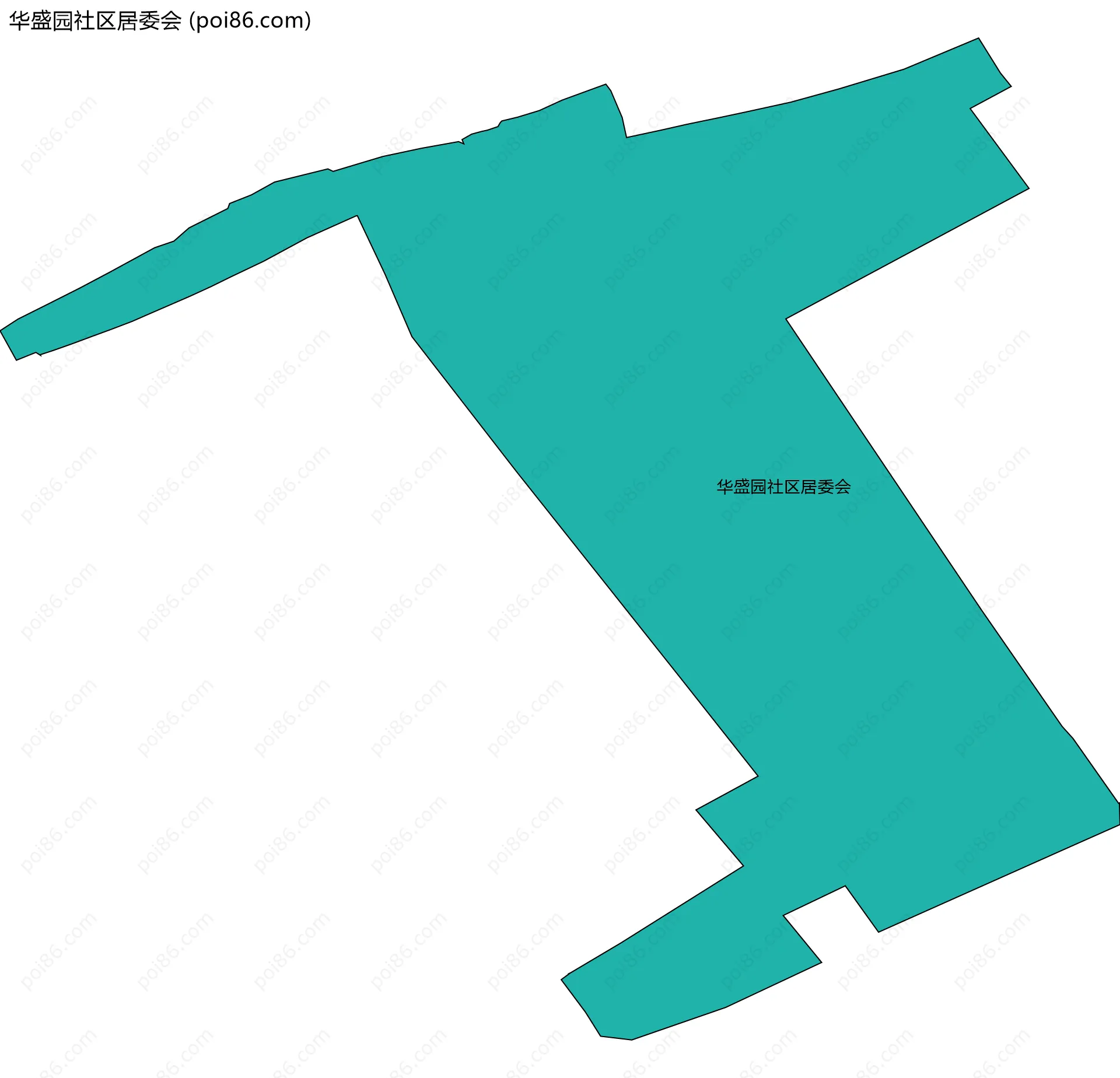 华盛园社区居委会边界地图