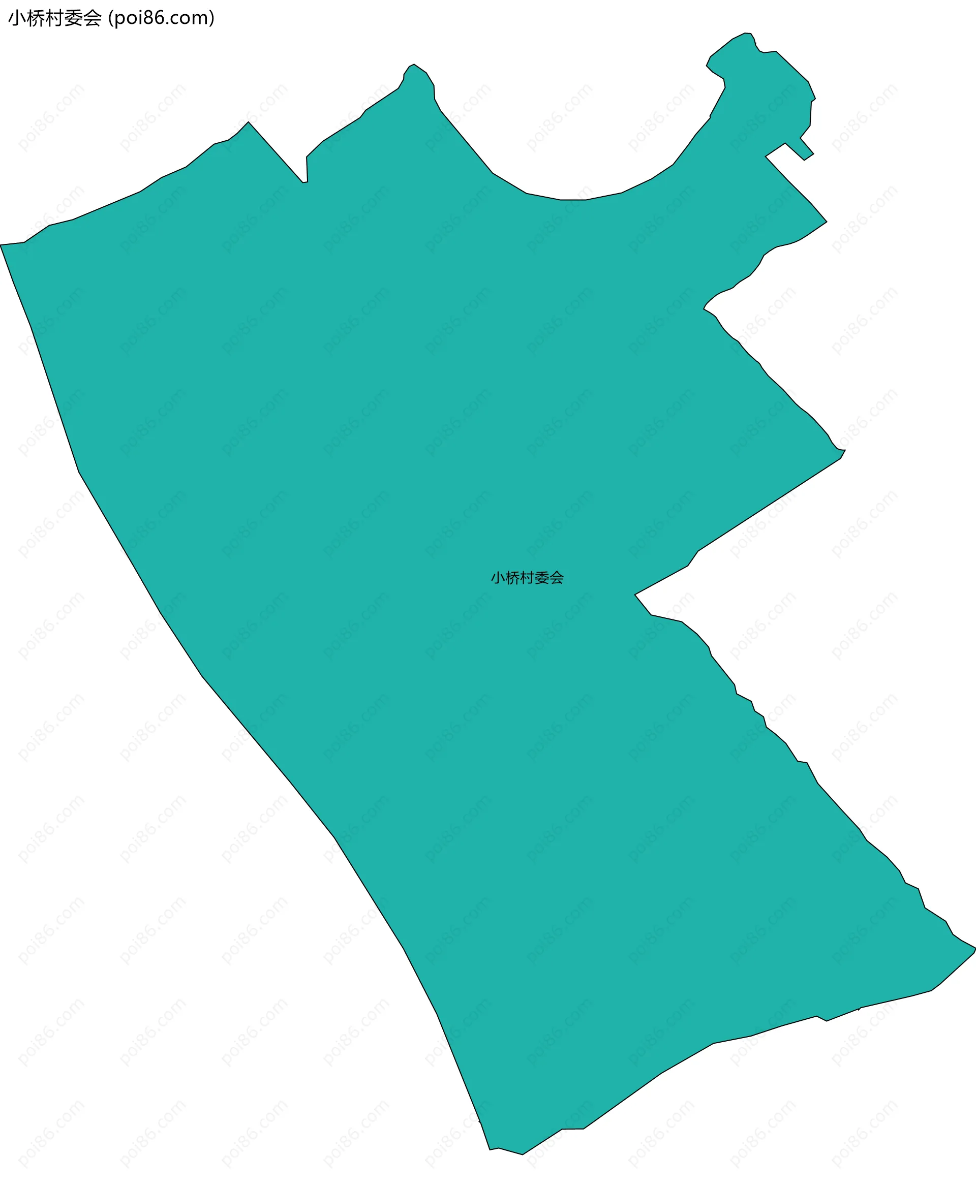 小桥村委会边界地图