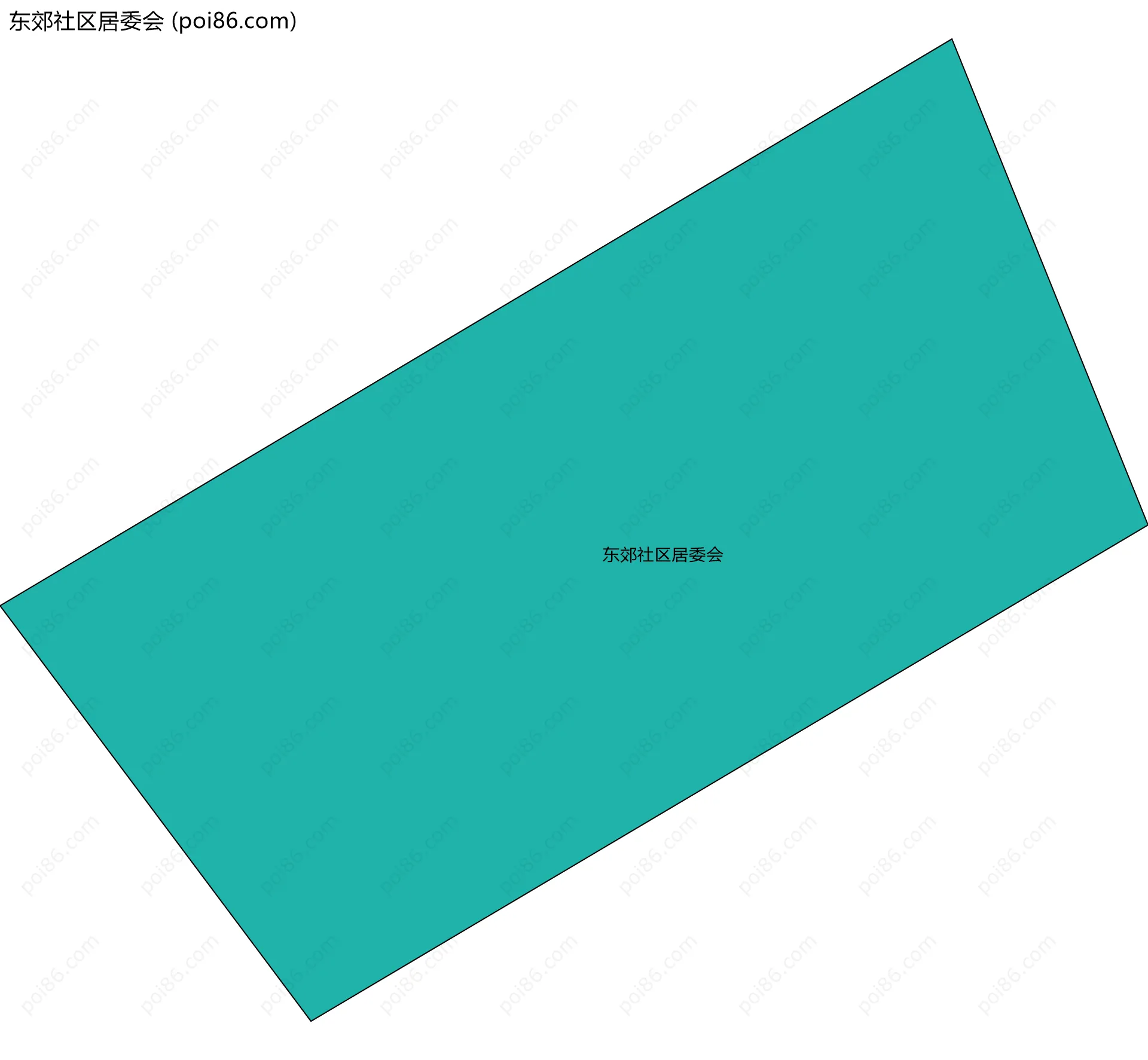 东郊社区居委会边界地图