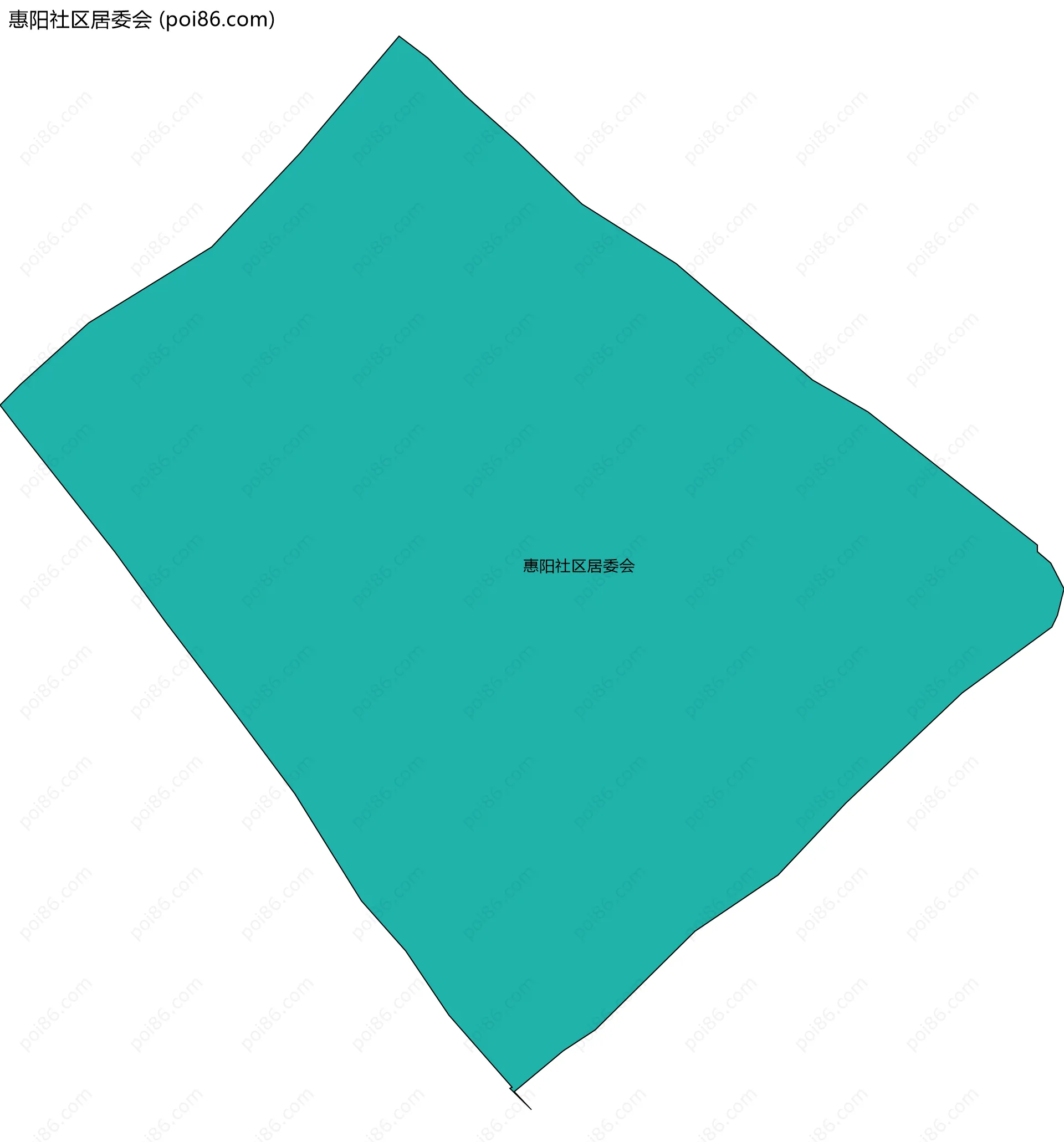 惠阳社区居委会边界地图