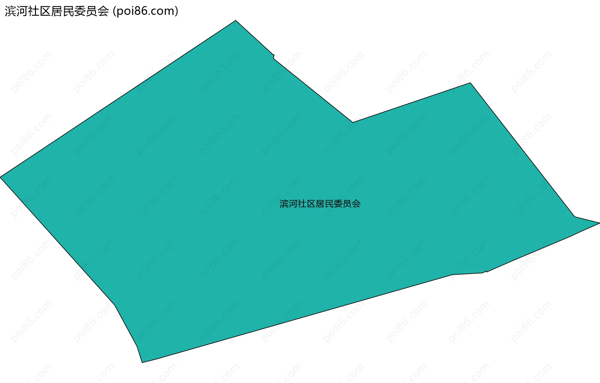 滨河社区居民委员会边界地图
