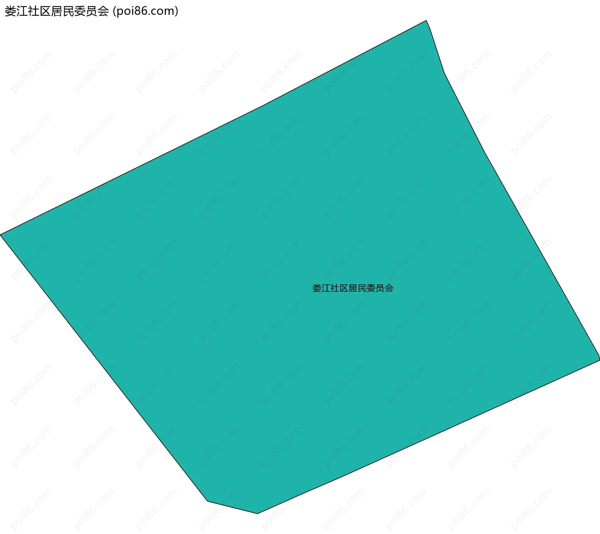 娄江社区居民委员会边界地图