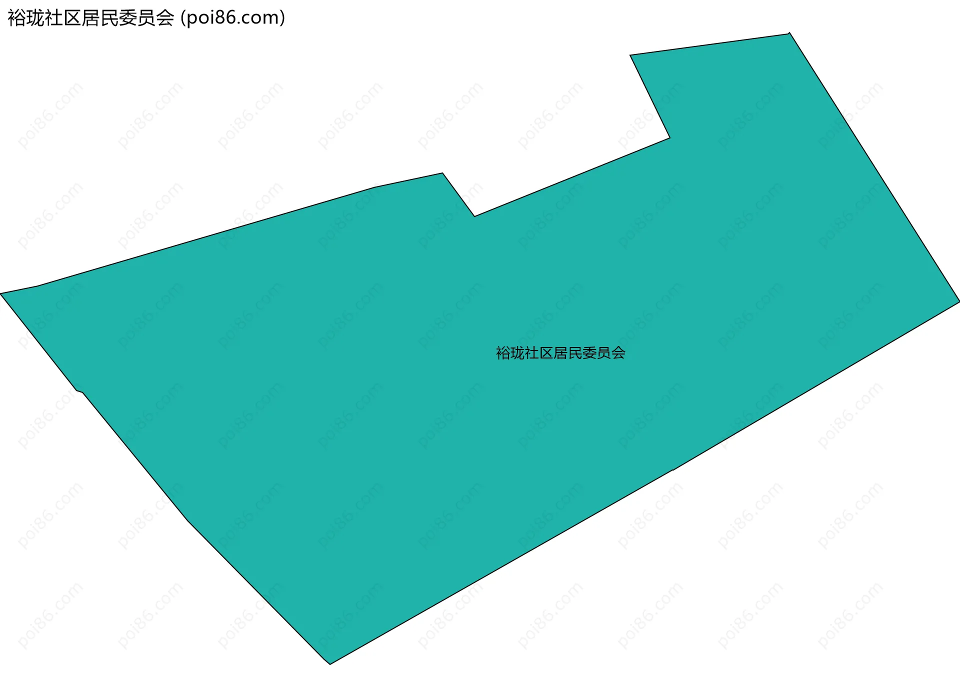 裕珑社区居民委员会边界地图