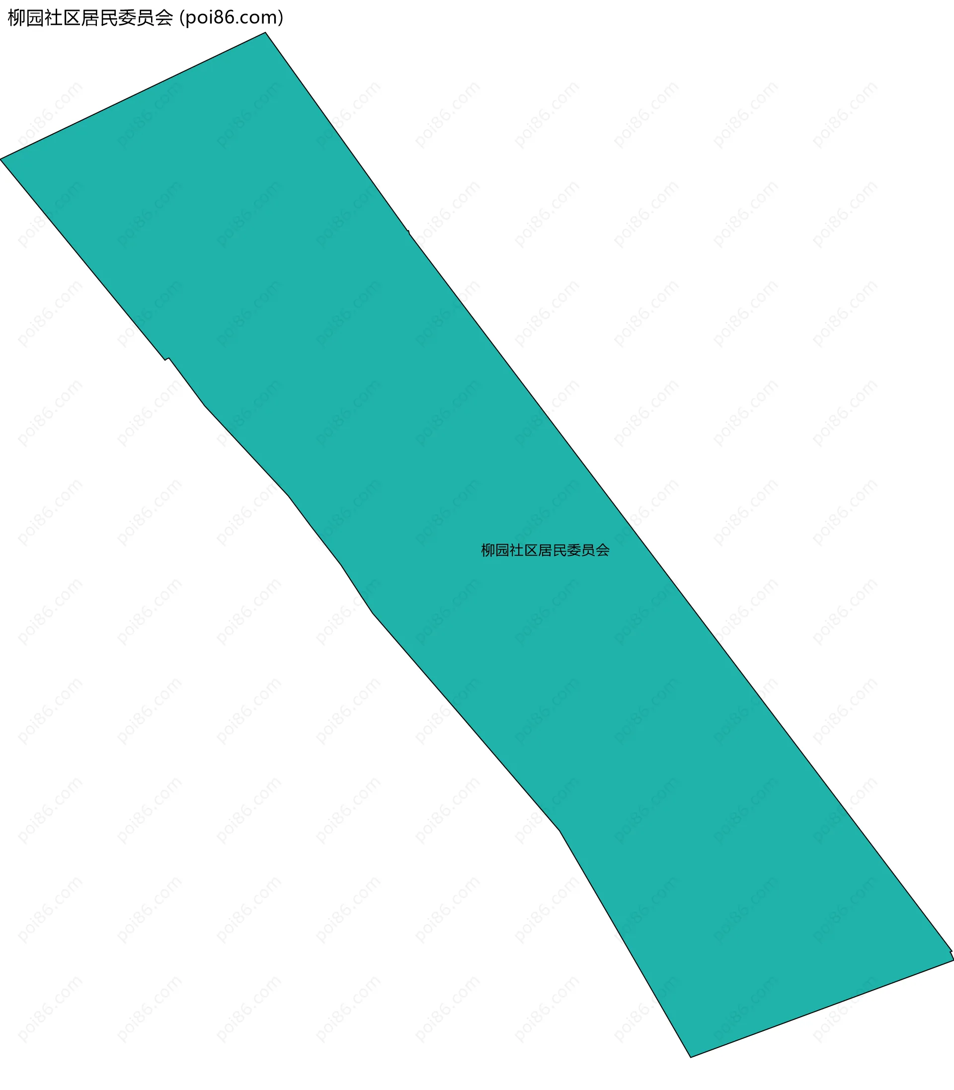 柳园社区居民委员会边界地图