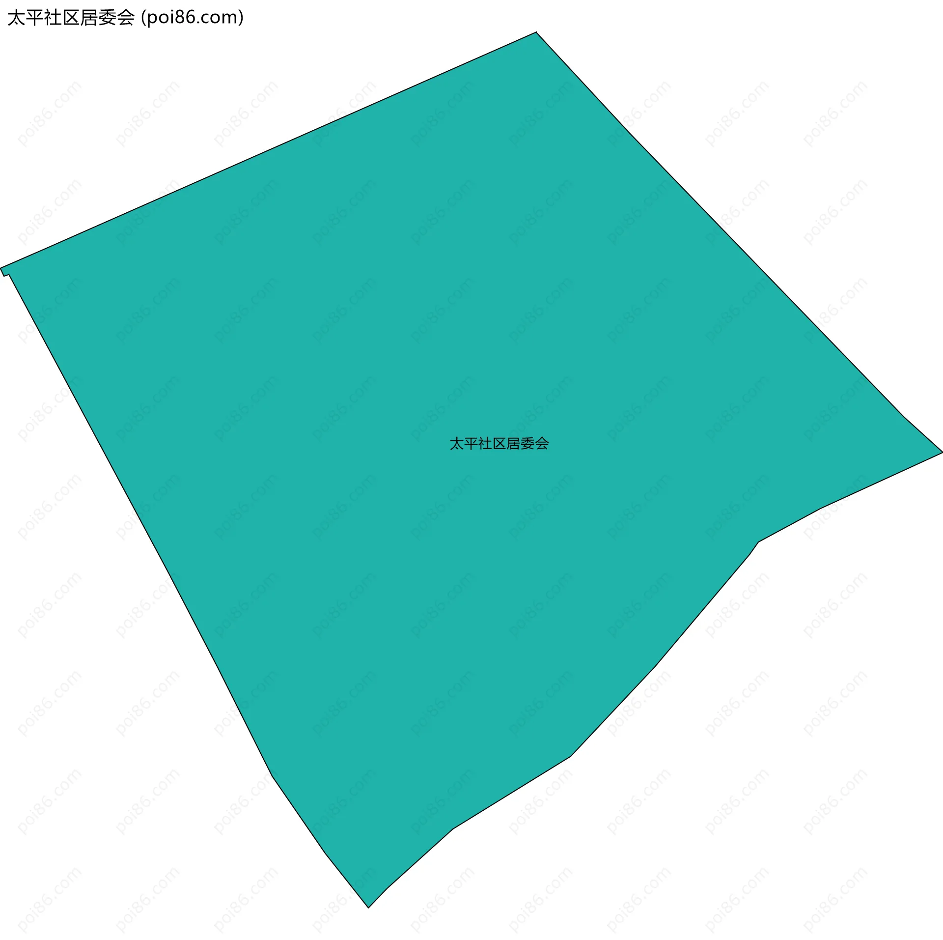 太平社区居委会边界地图