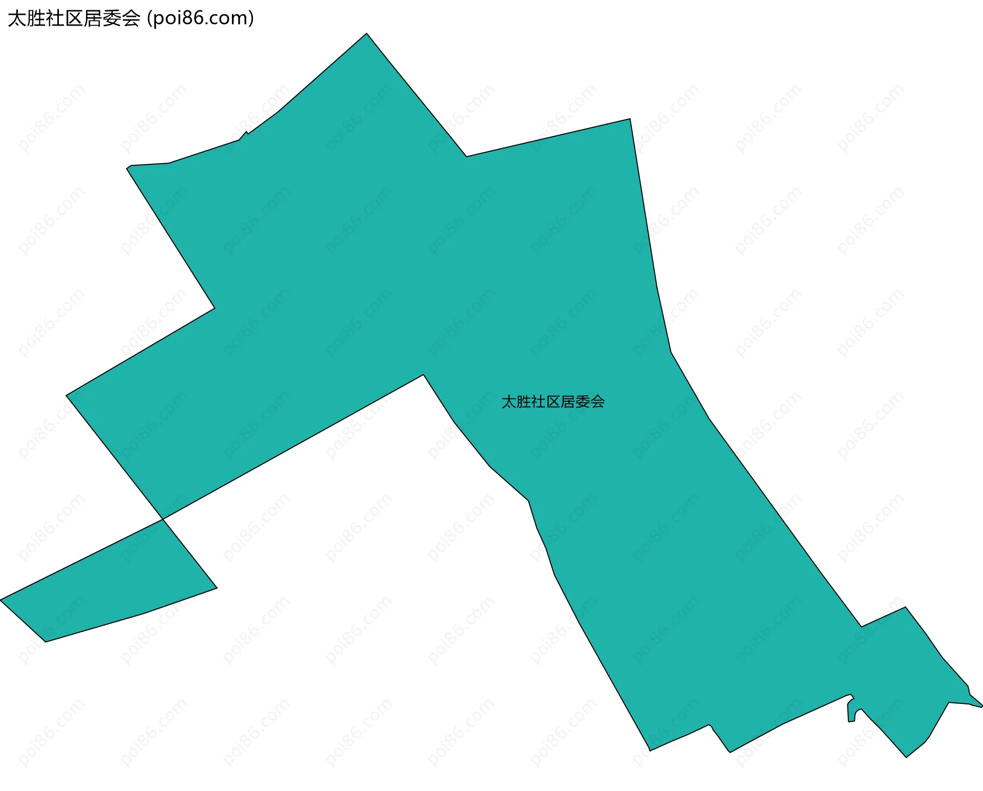 太胜社区居委会边界地图