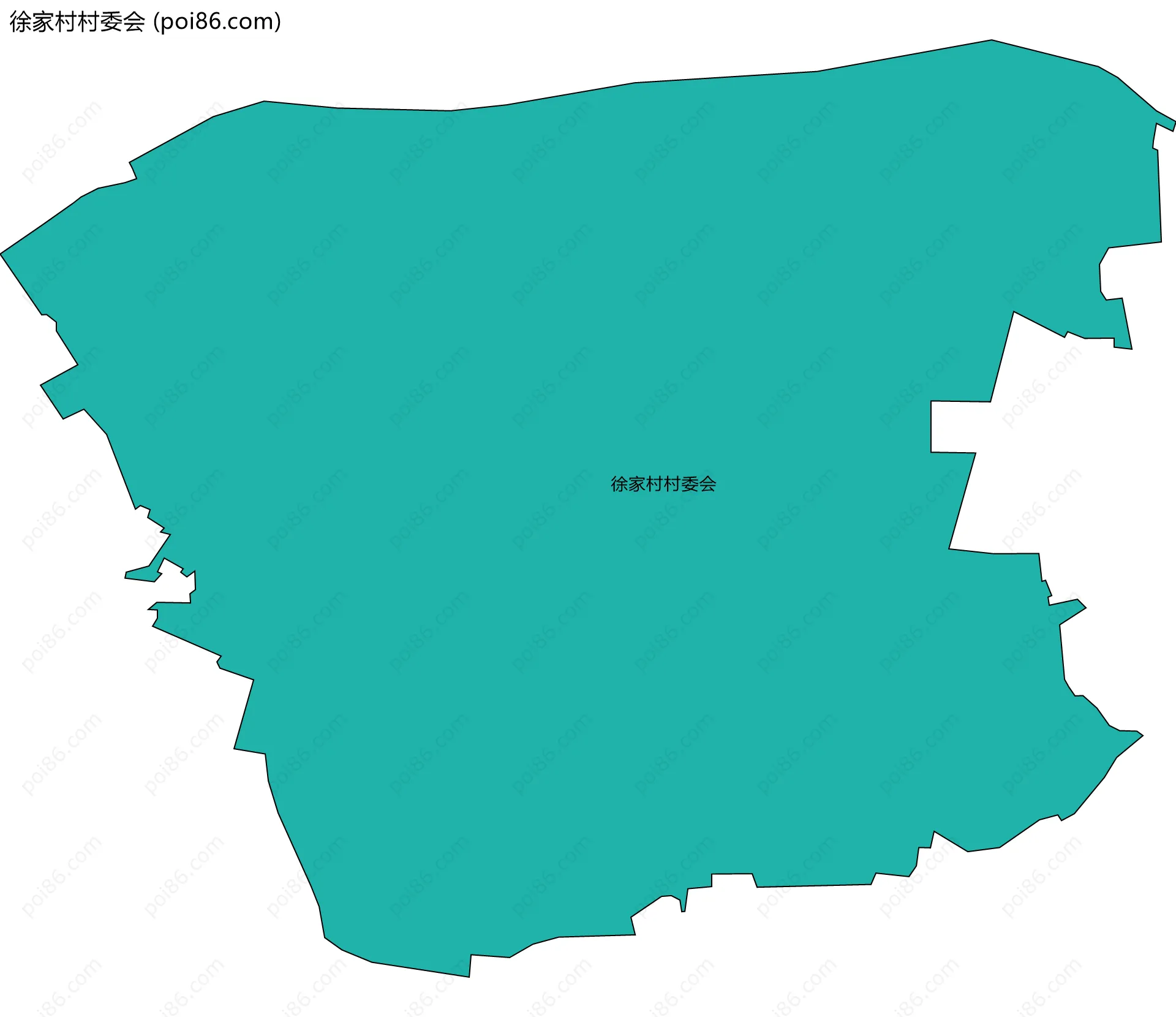 徐家村村委会边界地图