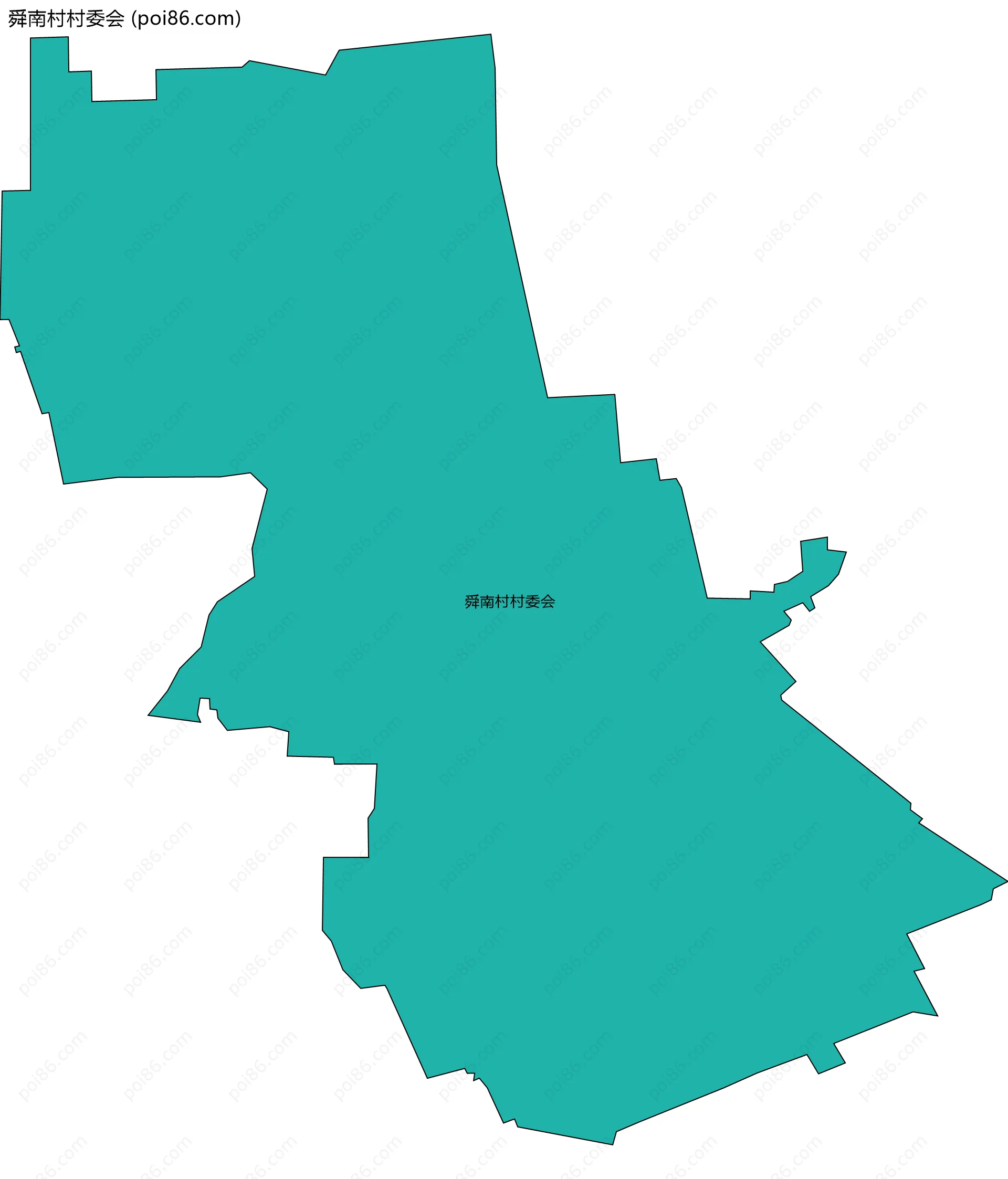 舜南村村委会边界地图