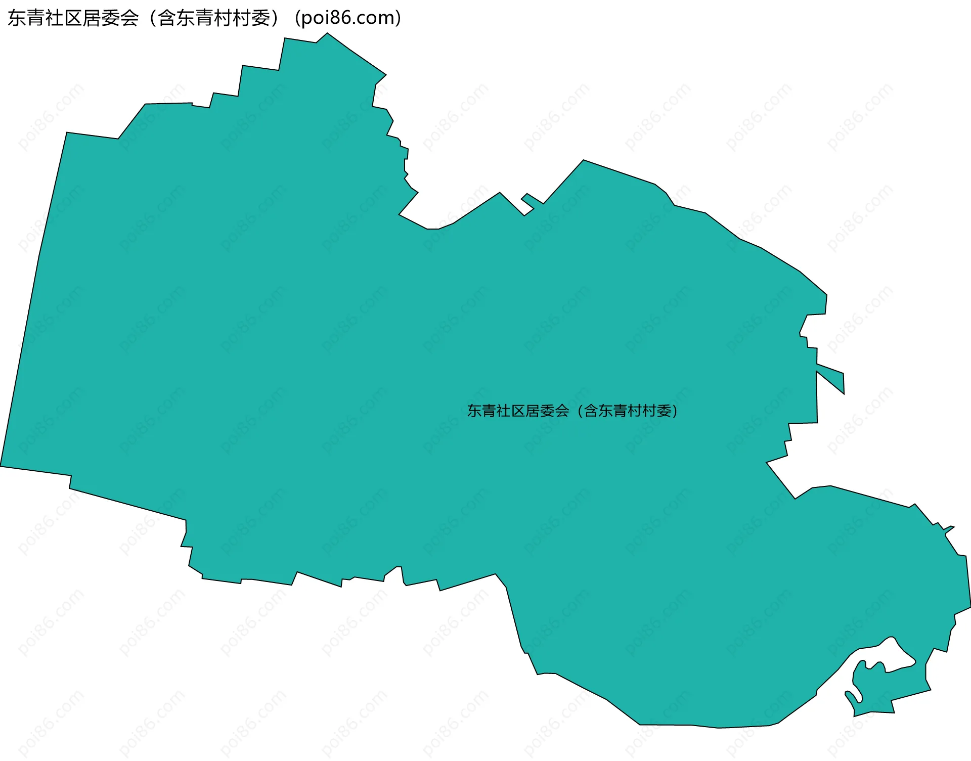 东青社区居委会（含东青村村委）边界地图