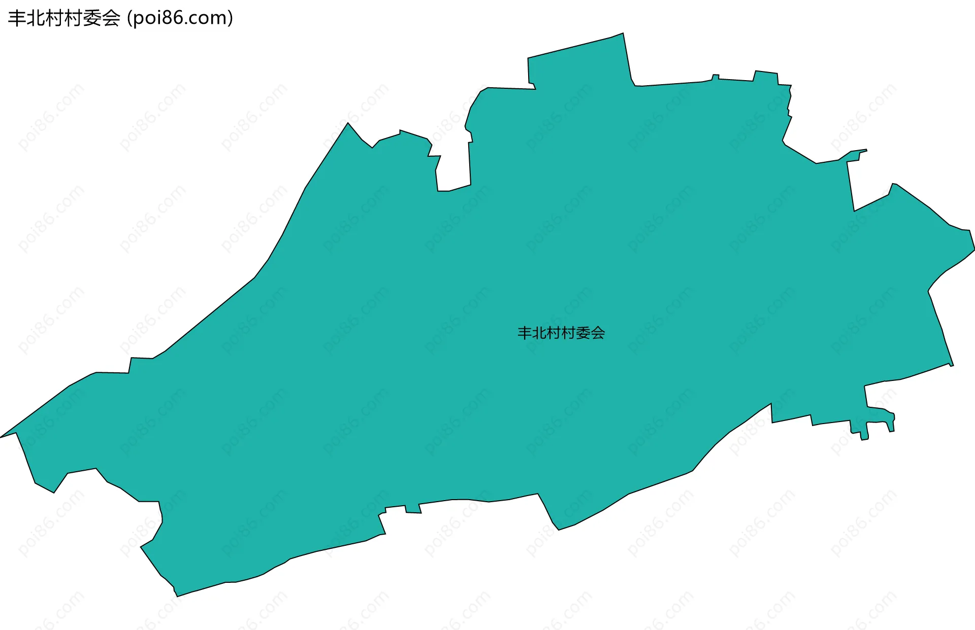 丰北村村委会边界地图