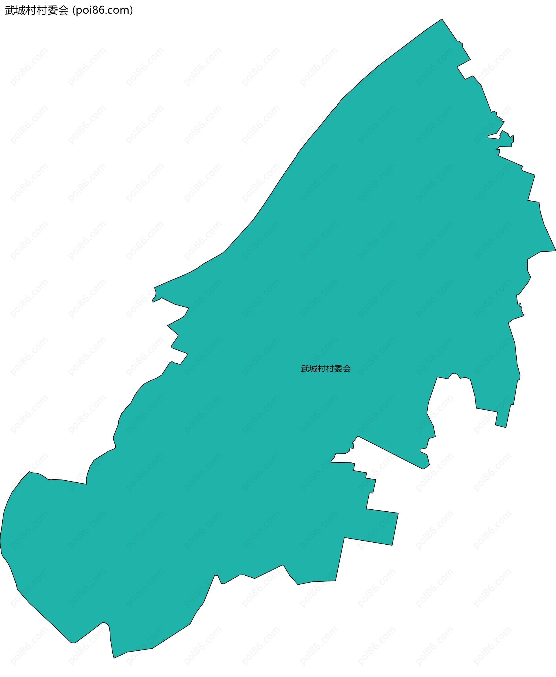 武城村村委会边界地图