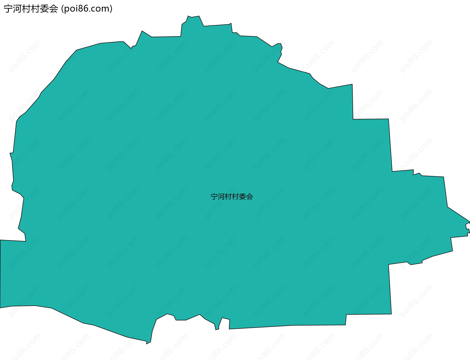宁河村村委会边界地图