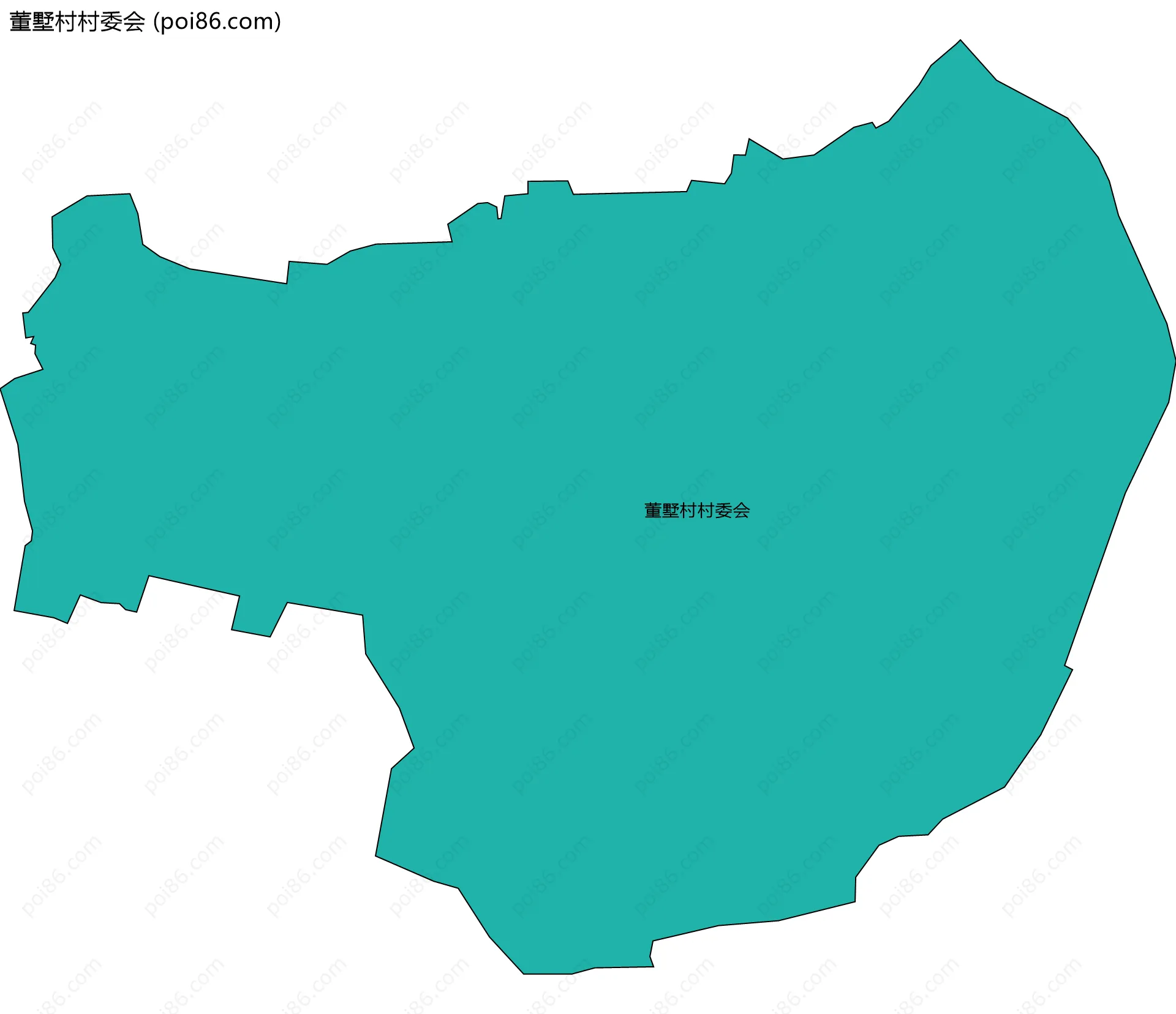 董墅村村委会边界地图