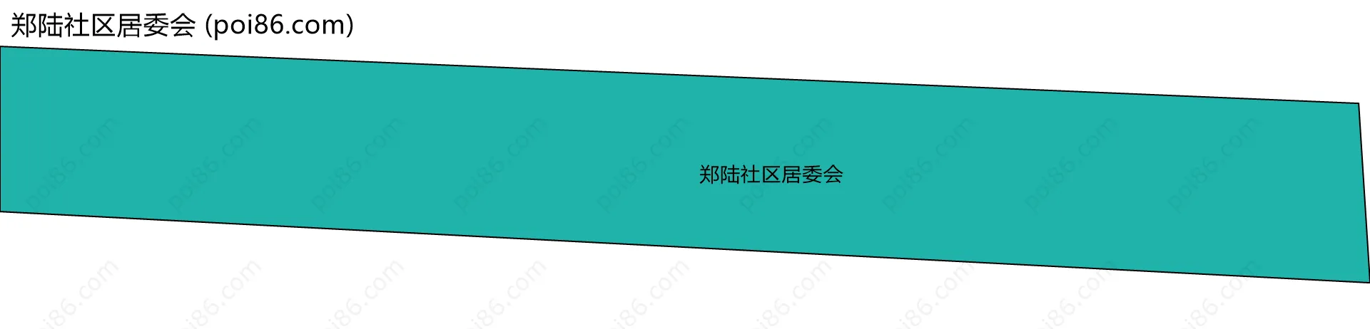 郑陆社区居委会边界地图