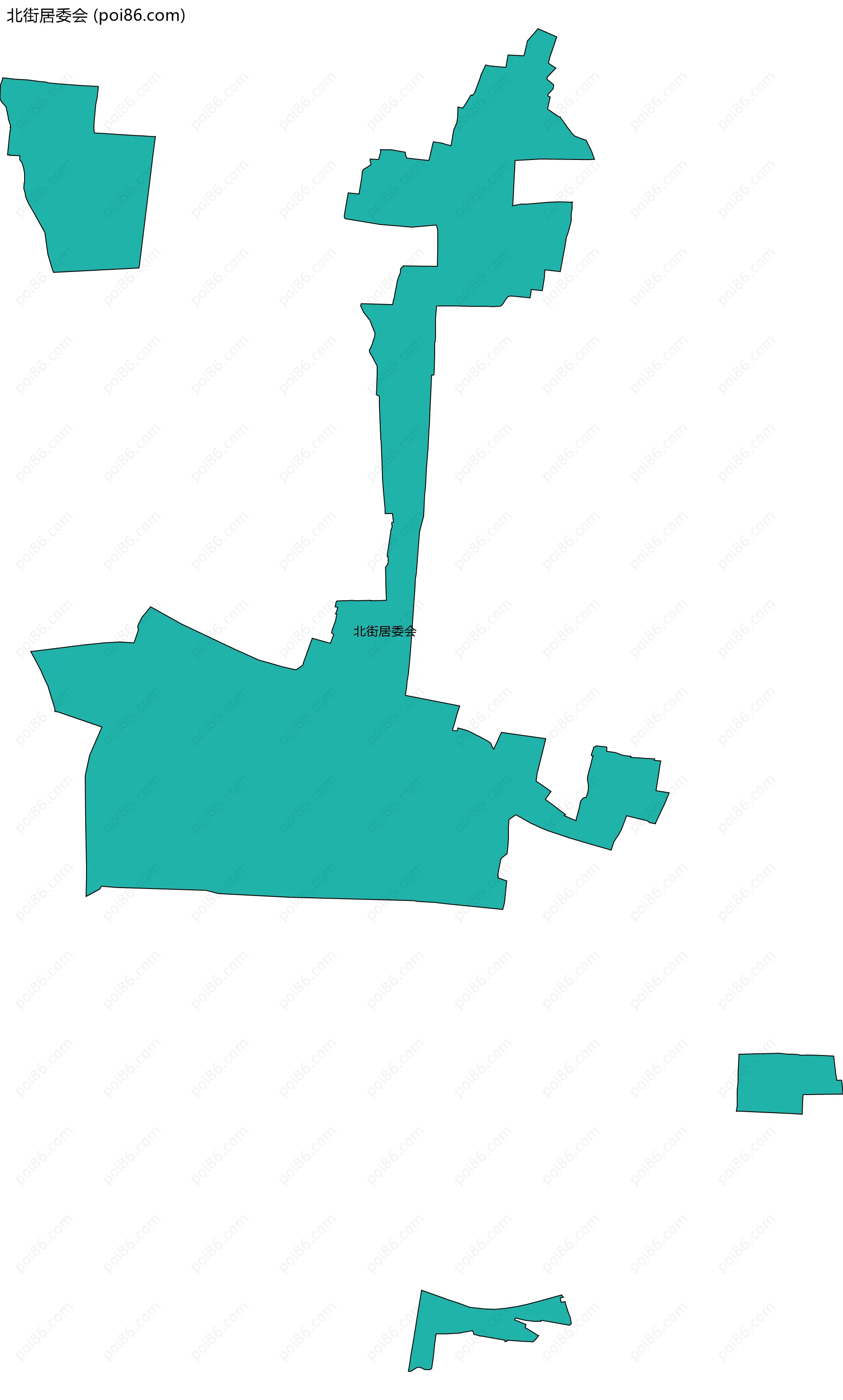北街居委会边界地图