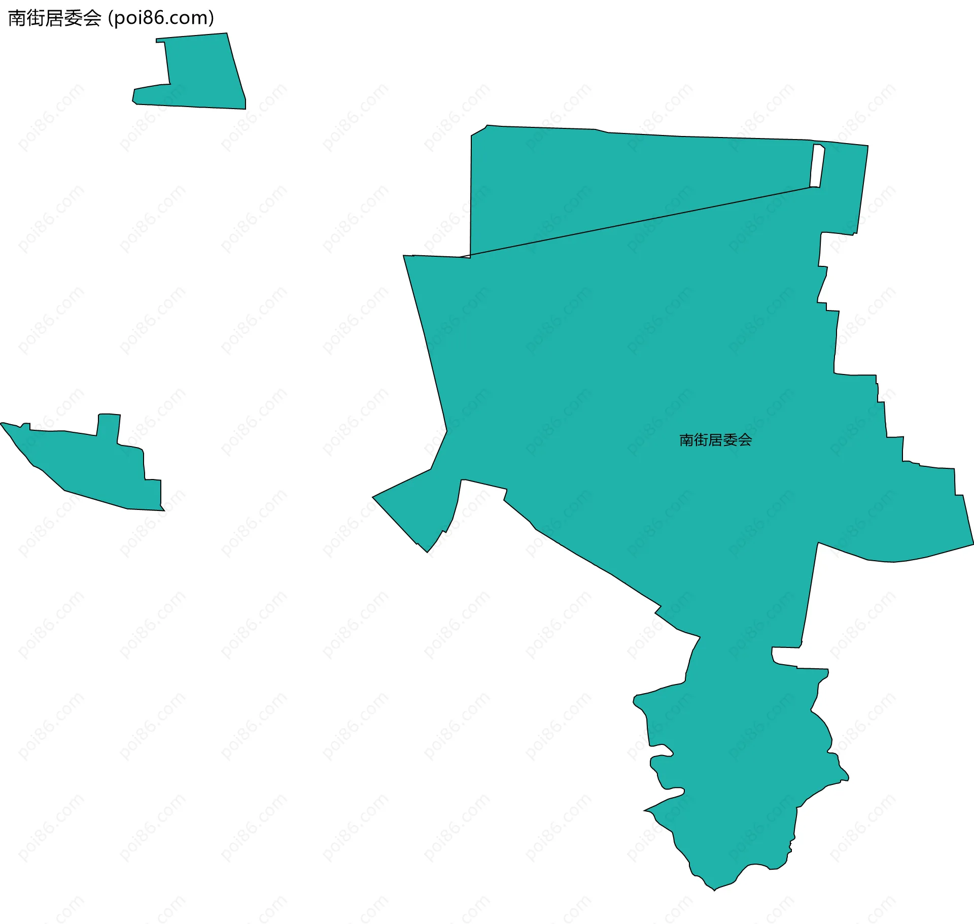 南街居委会边界地图
