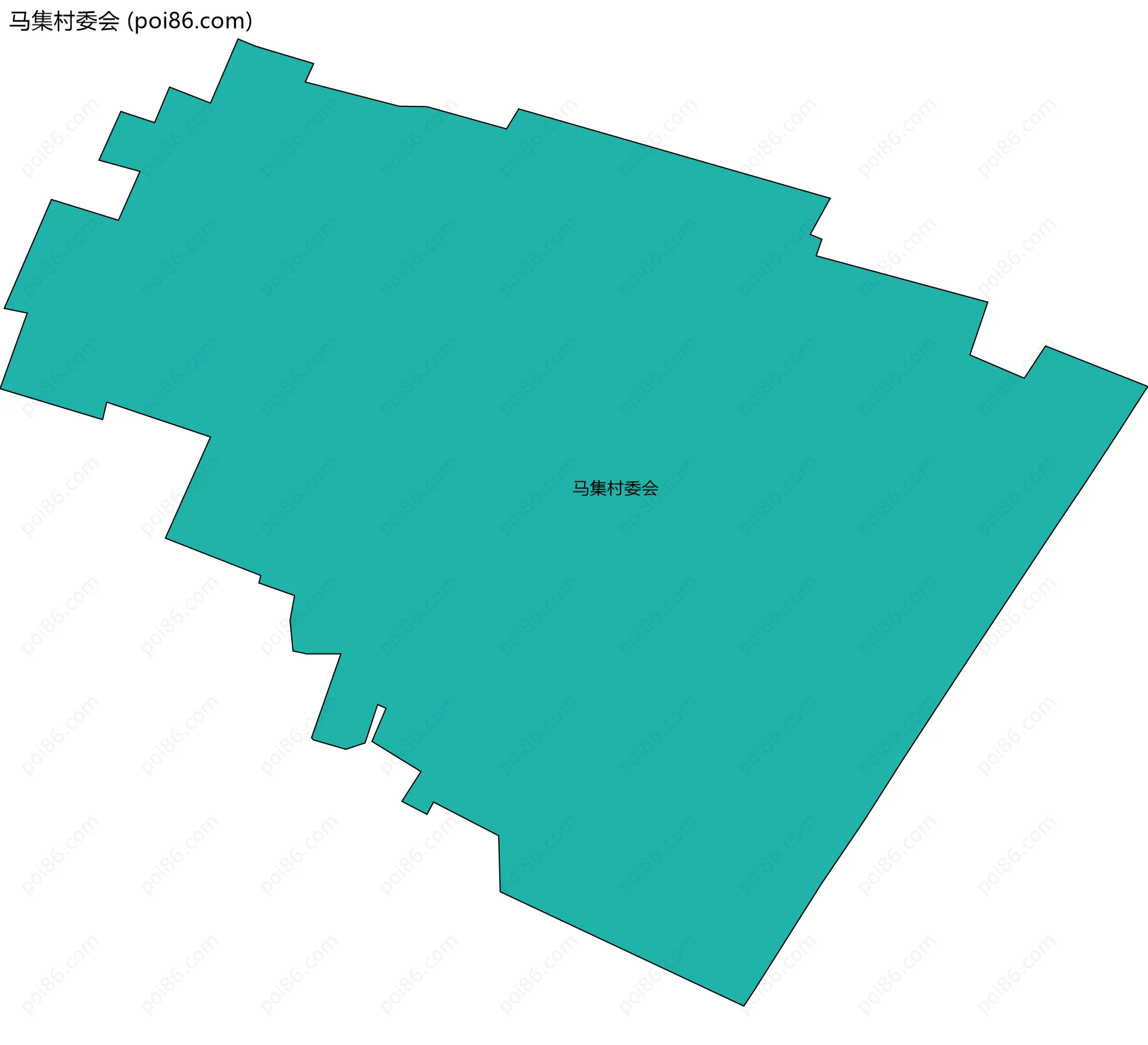 马集村委会边界地图