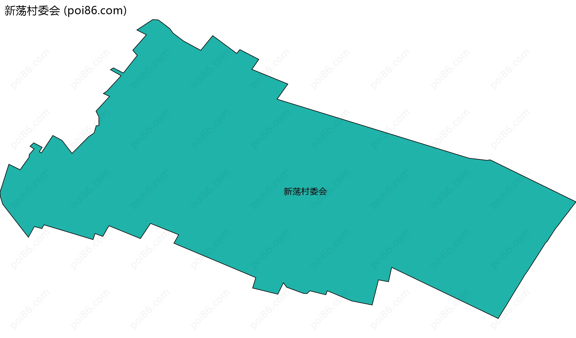 新荡村委会边界地图