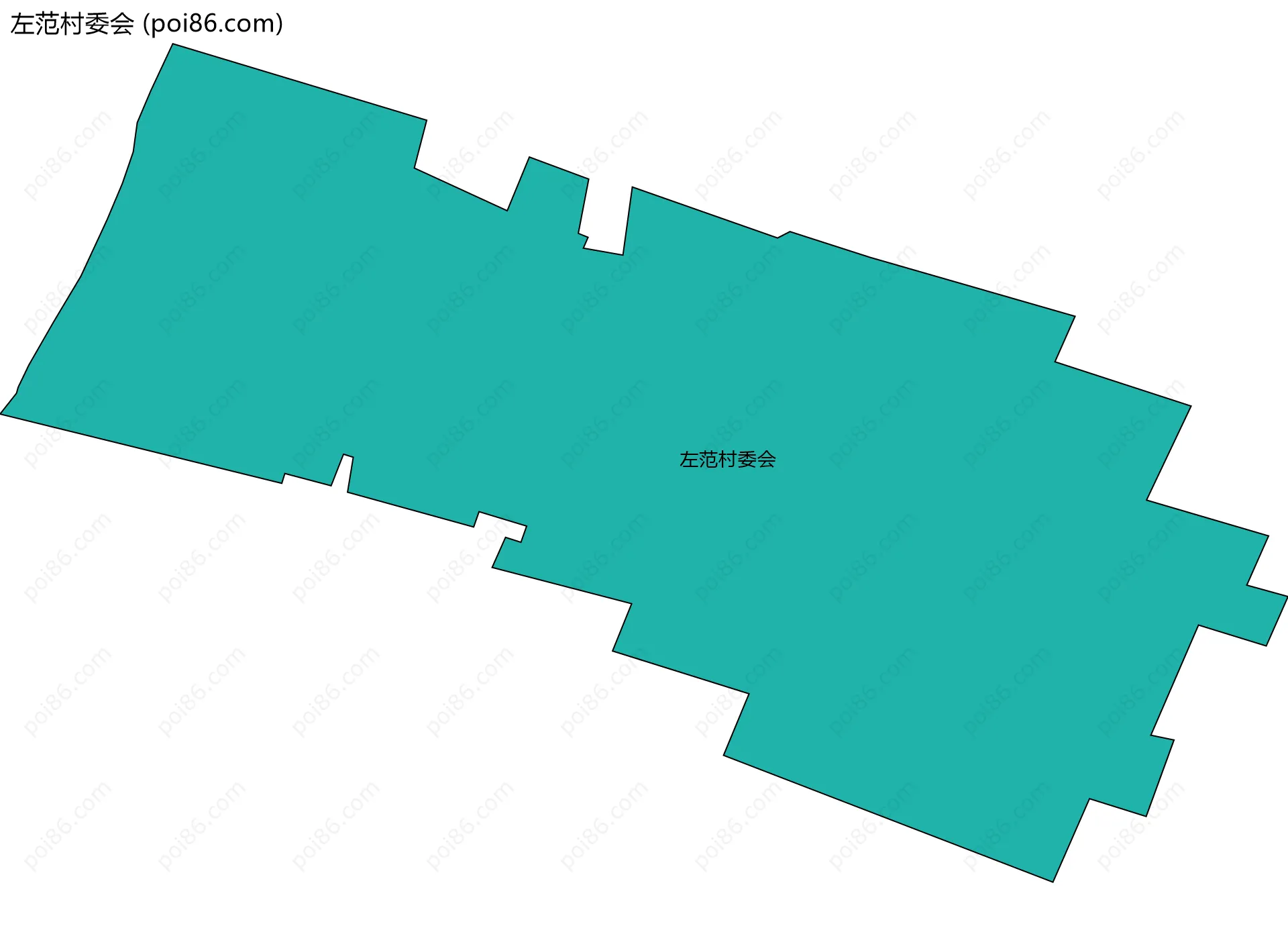 左范村委会边界地图