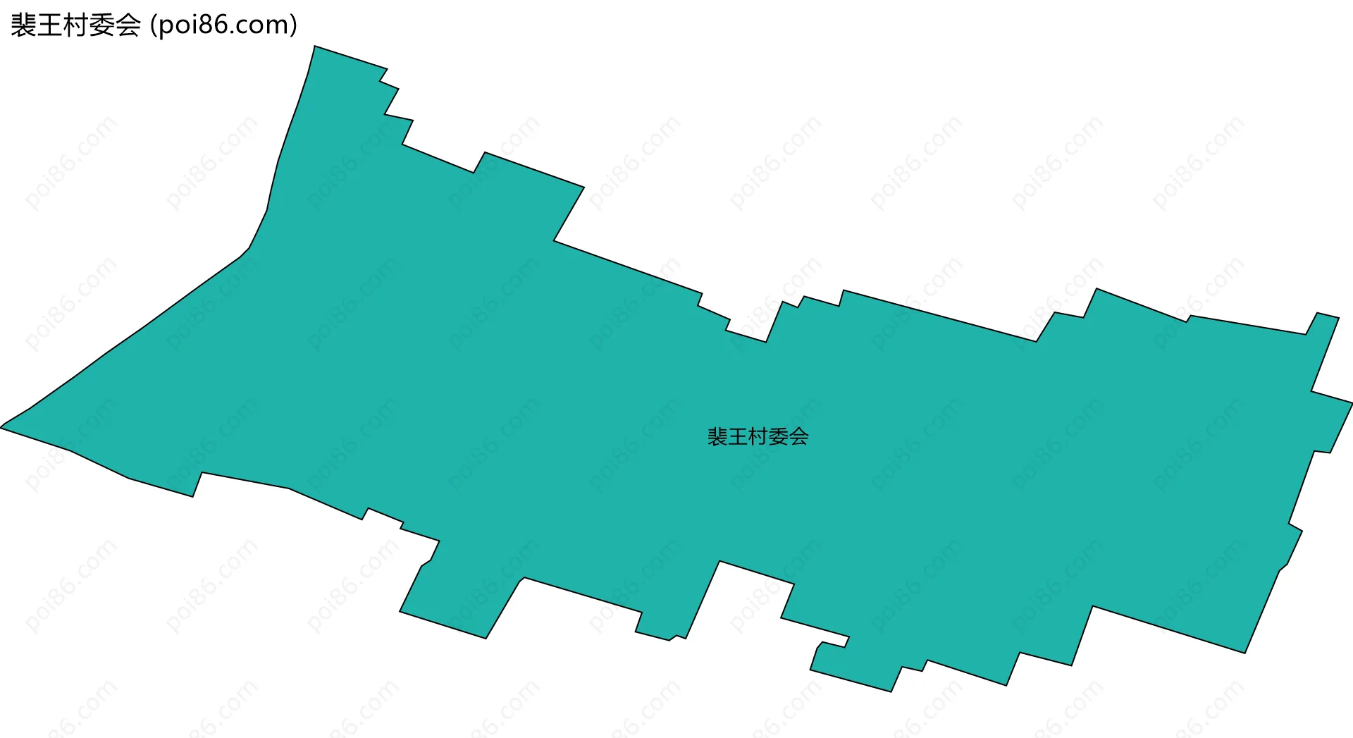 裴王村委会边界地图