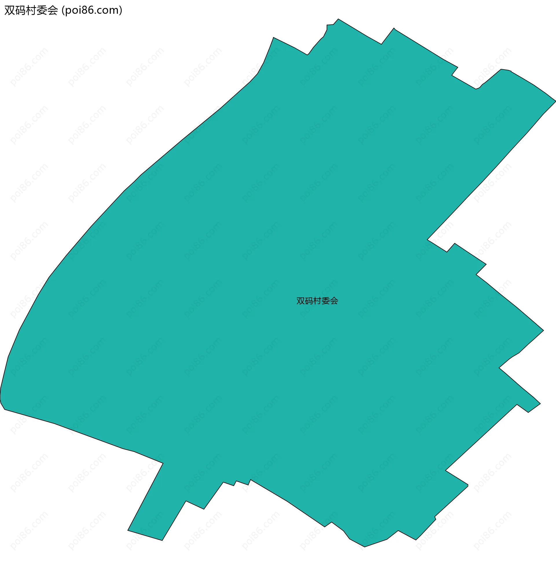双码村委会边界地图