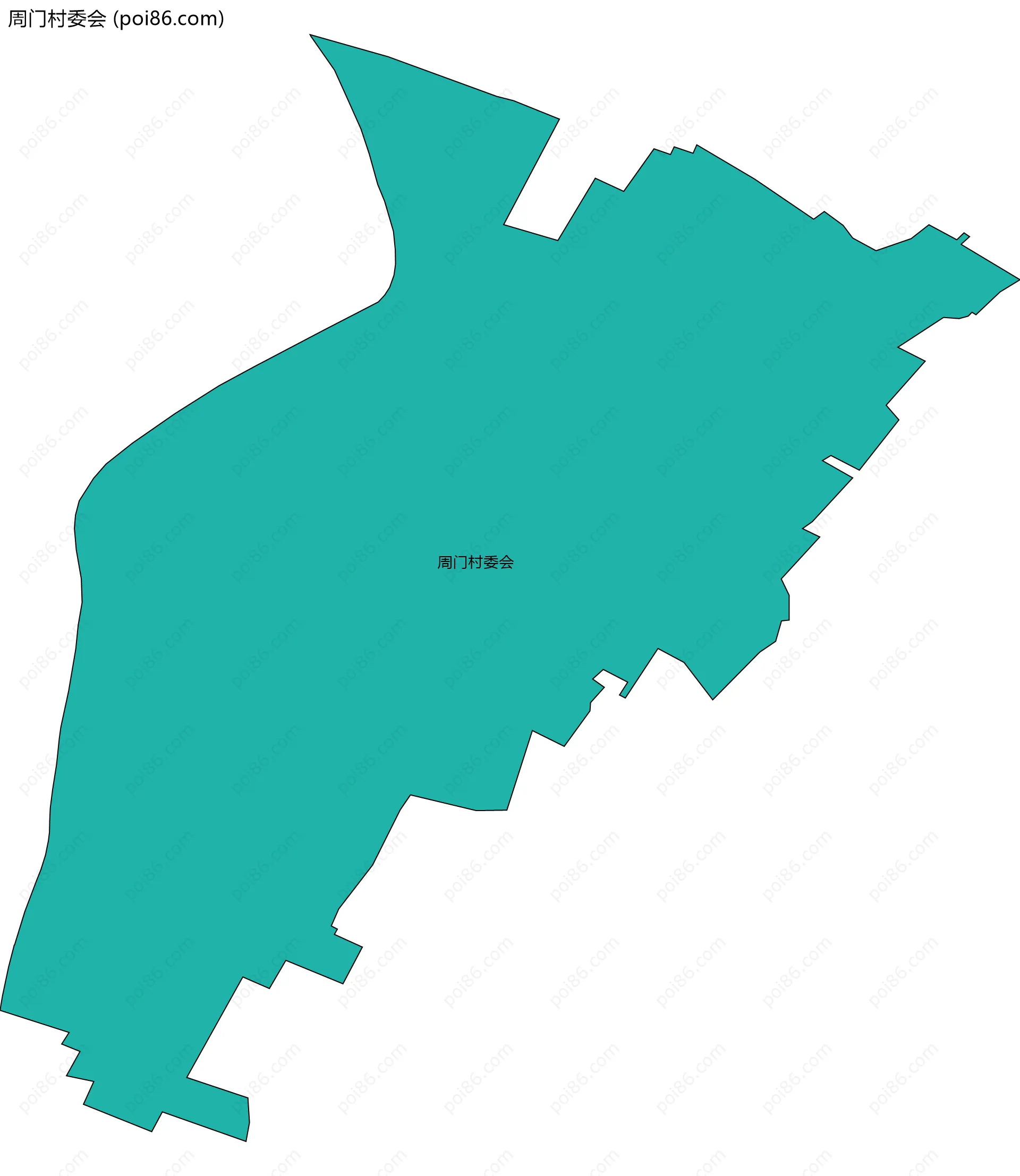 周门村委会边界地图