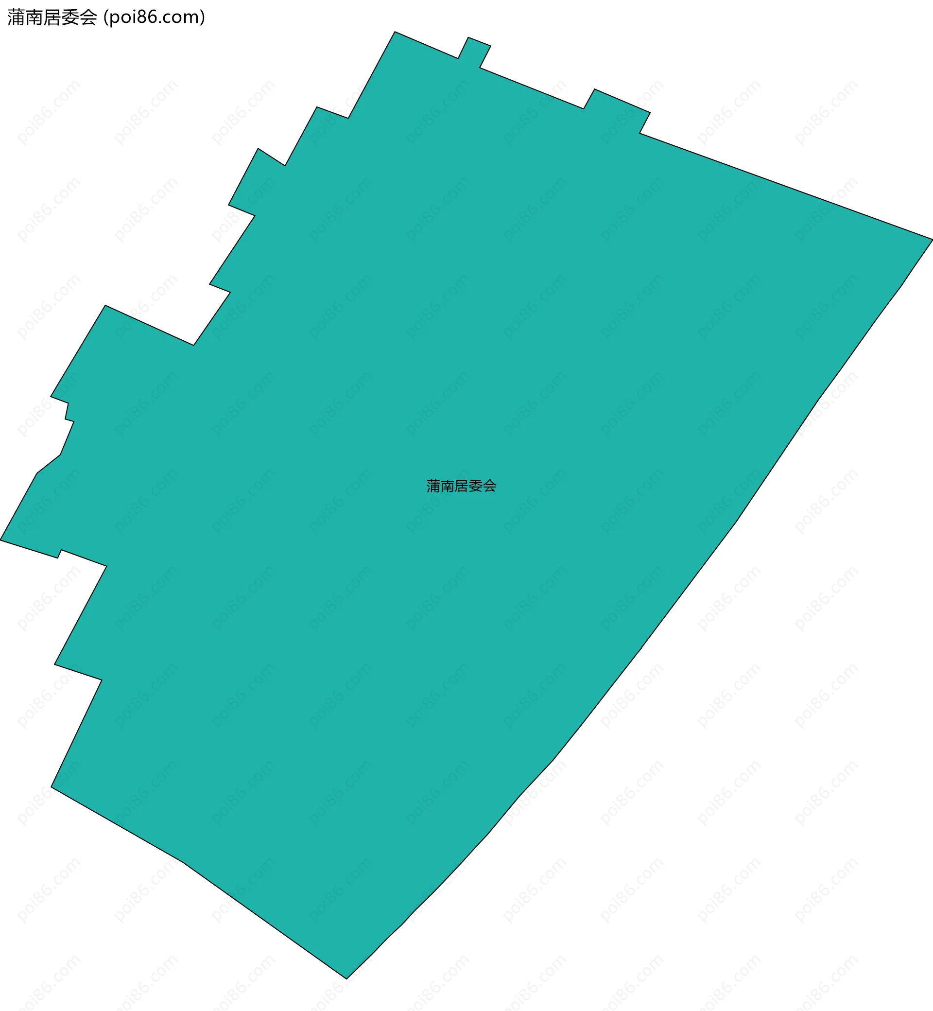 蒲南居委会边界地图