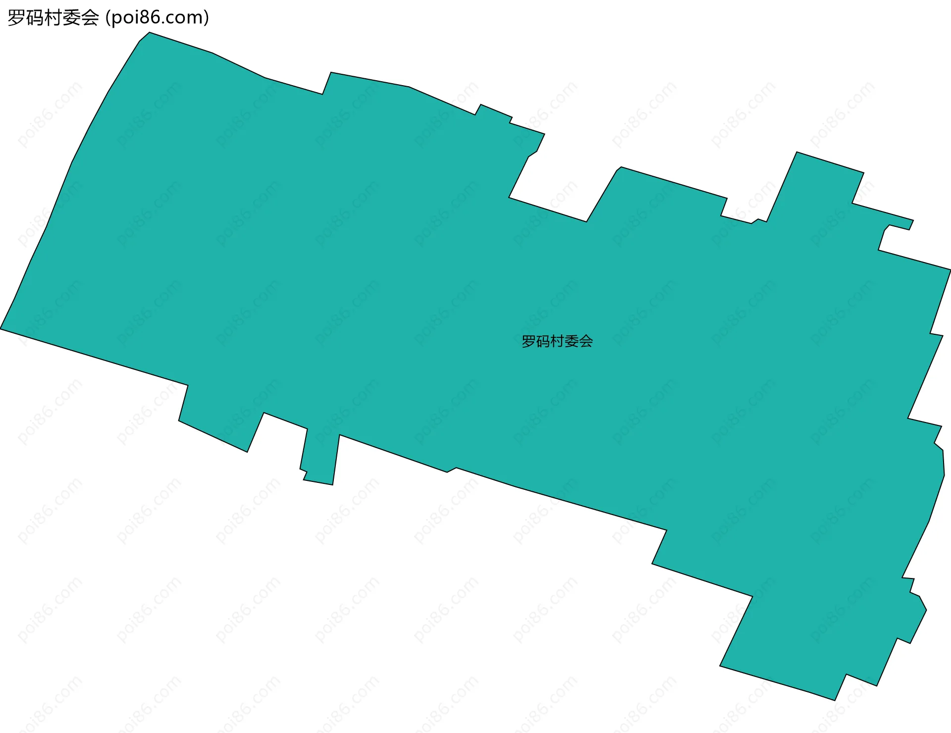 罗码村委会边界地图
