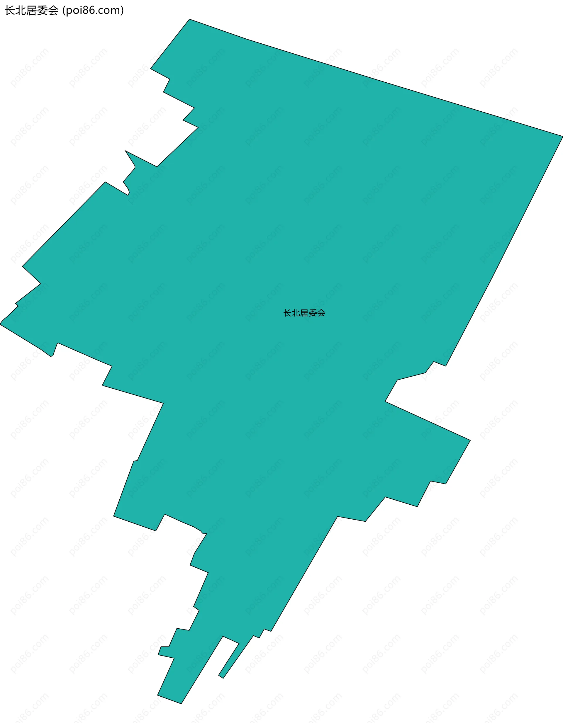 长北居委会边界地图