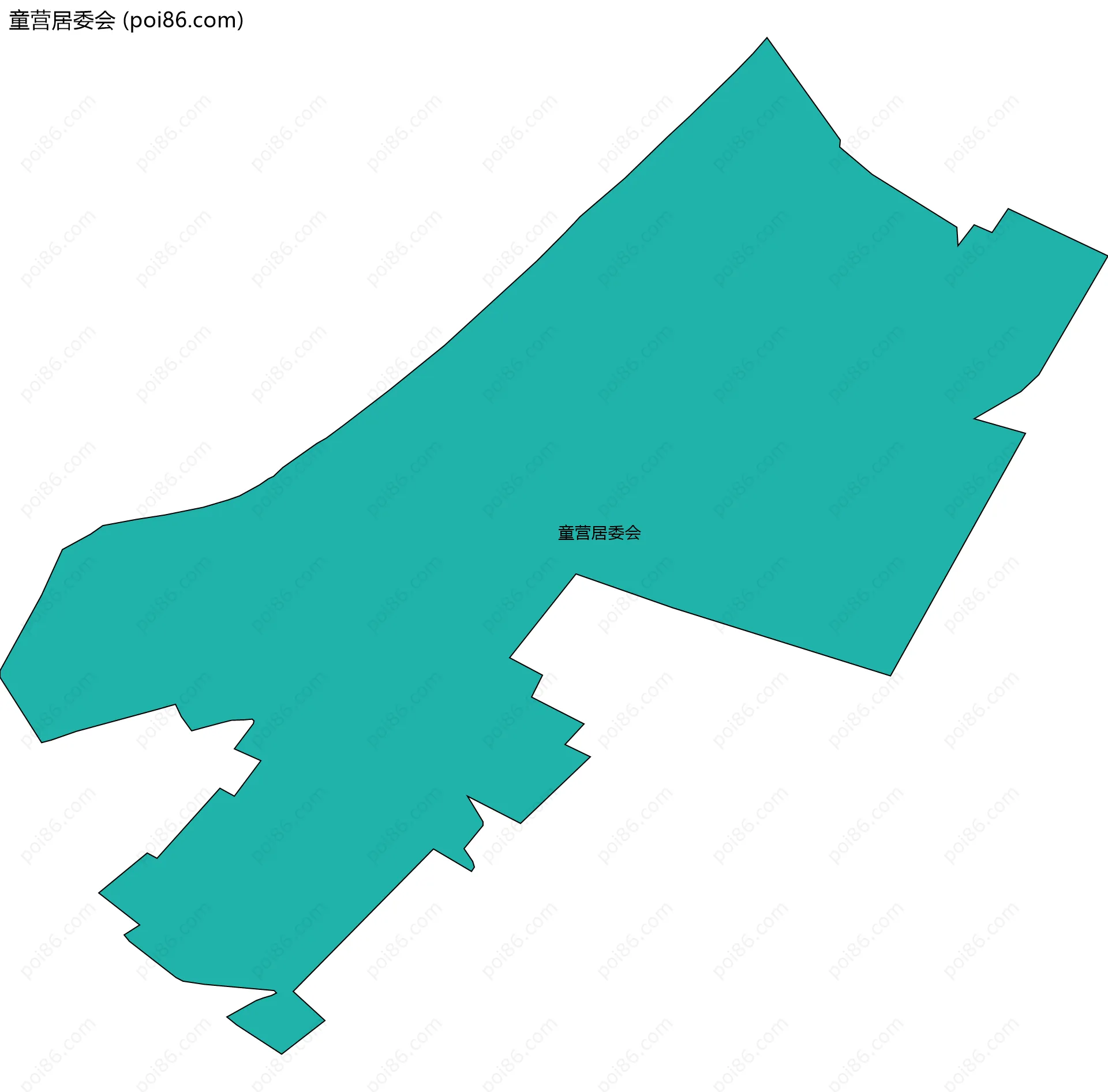 童营居委会边界地图