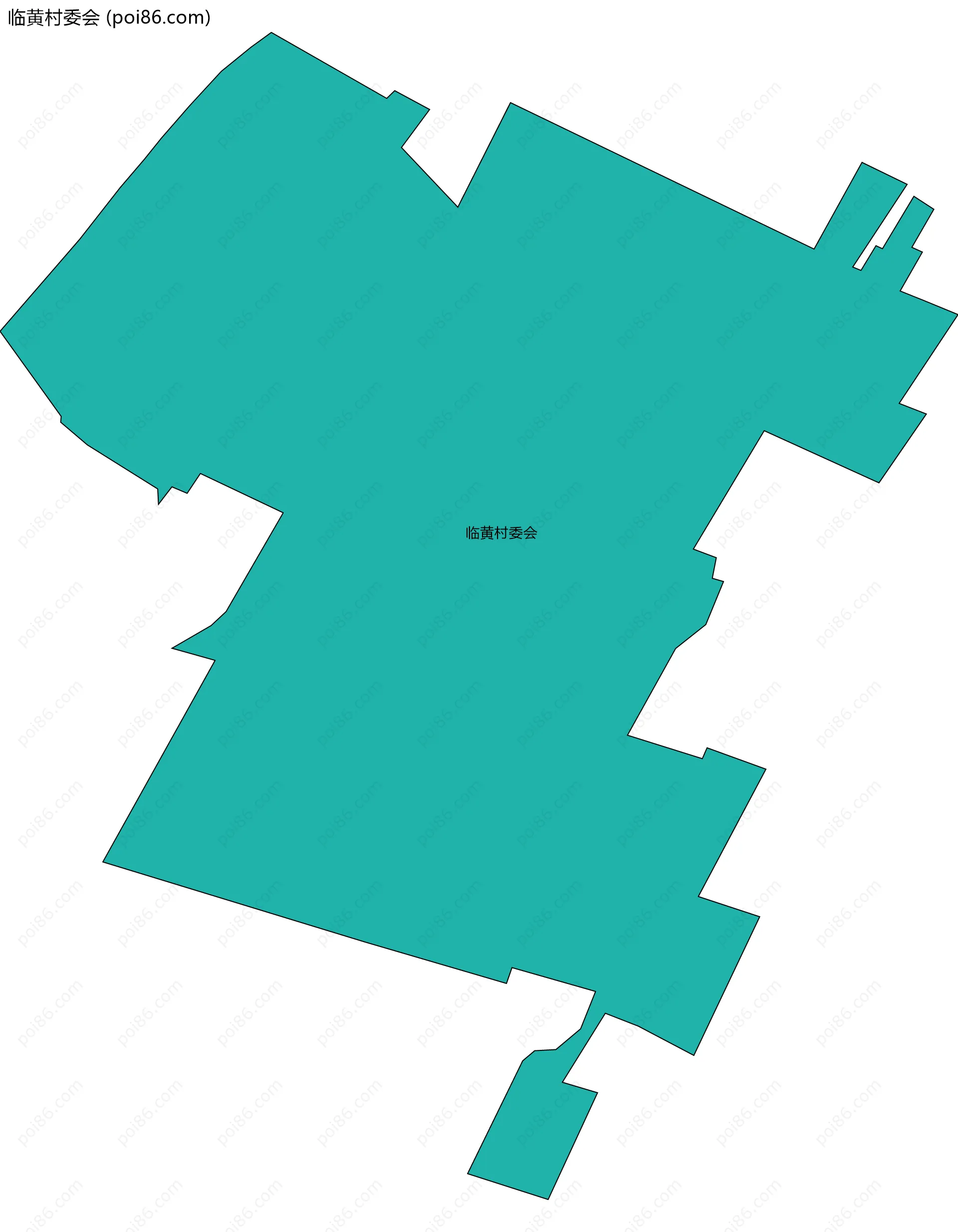 临黄村委会边界地图