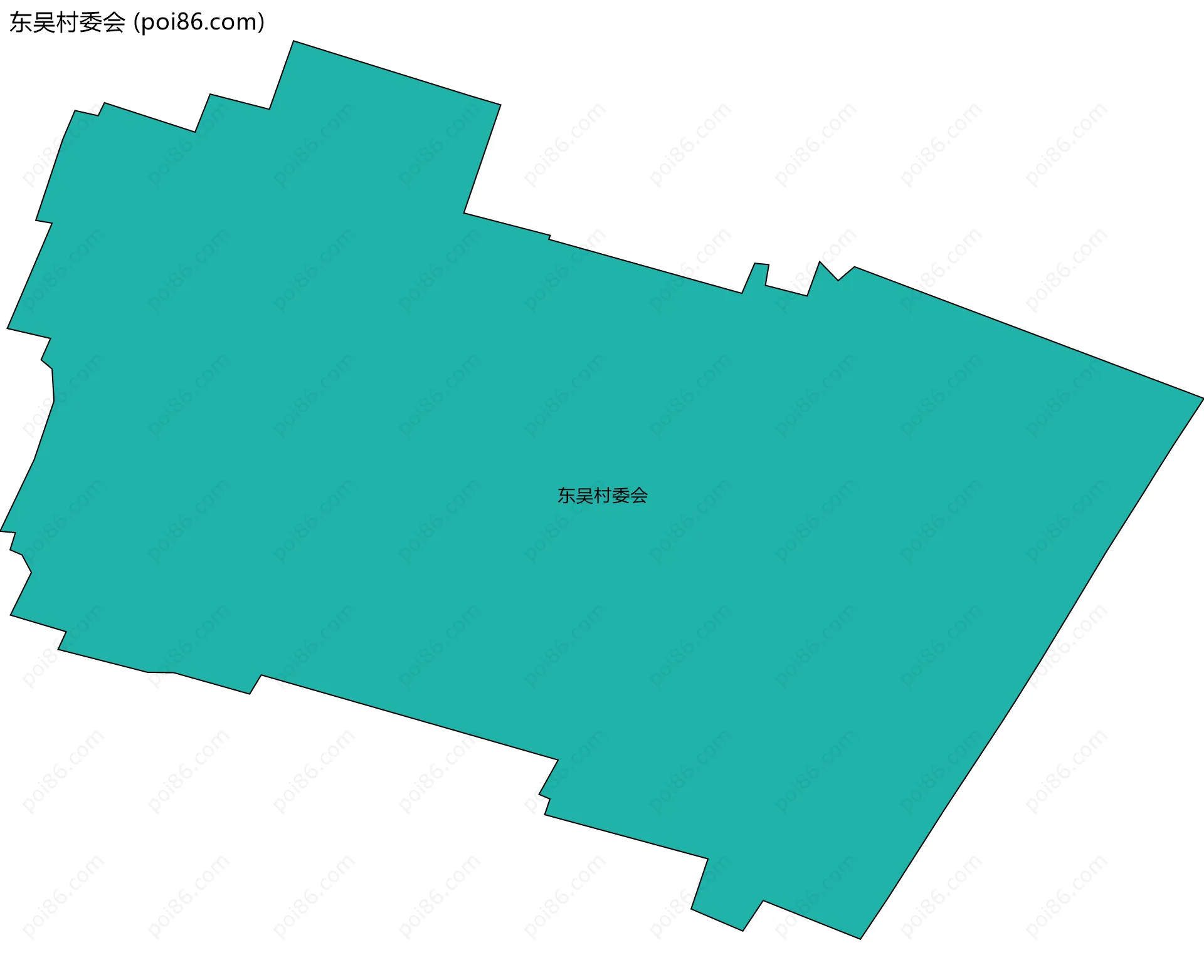 东吴村委会边界地图