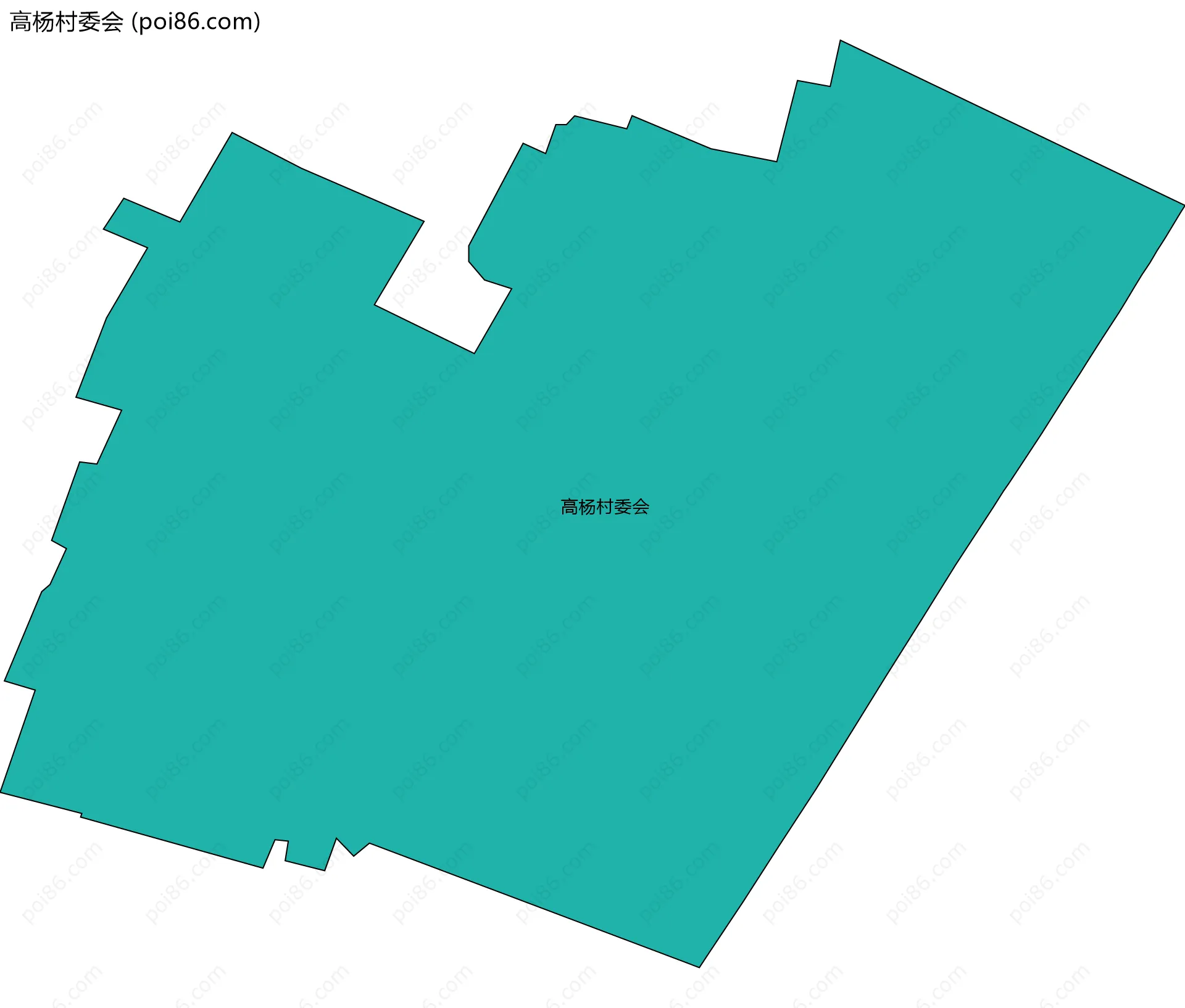 高杨村委会边界地图