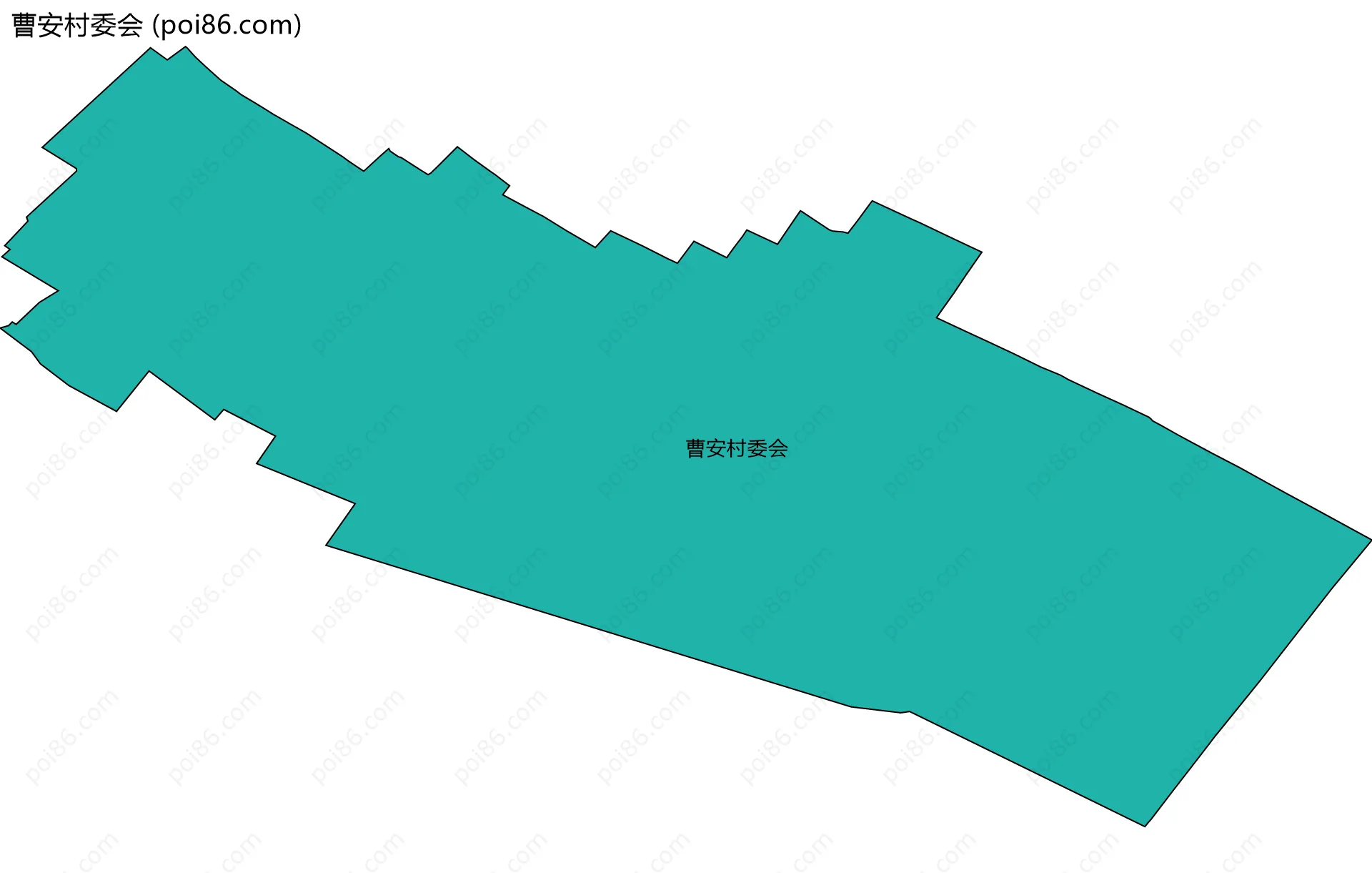 曹安村委会边界地图