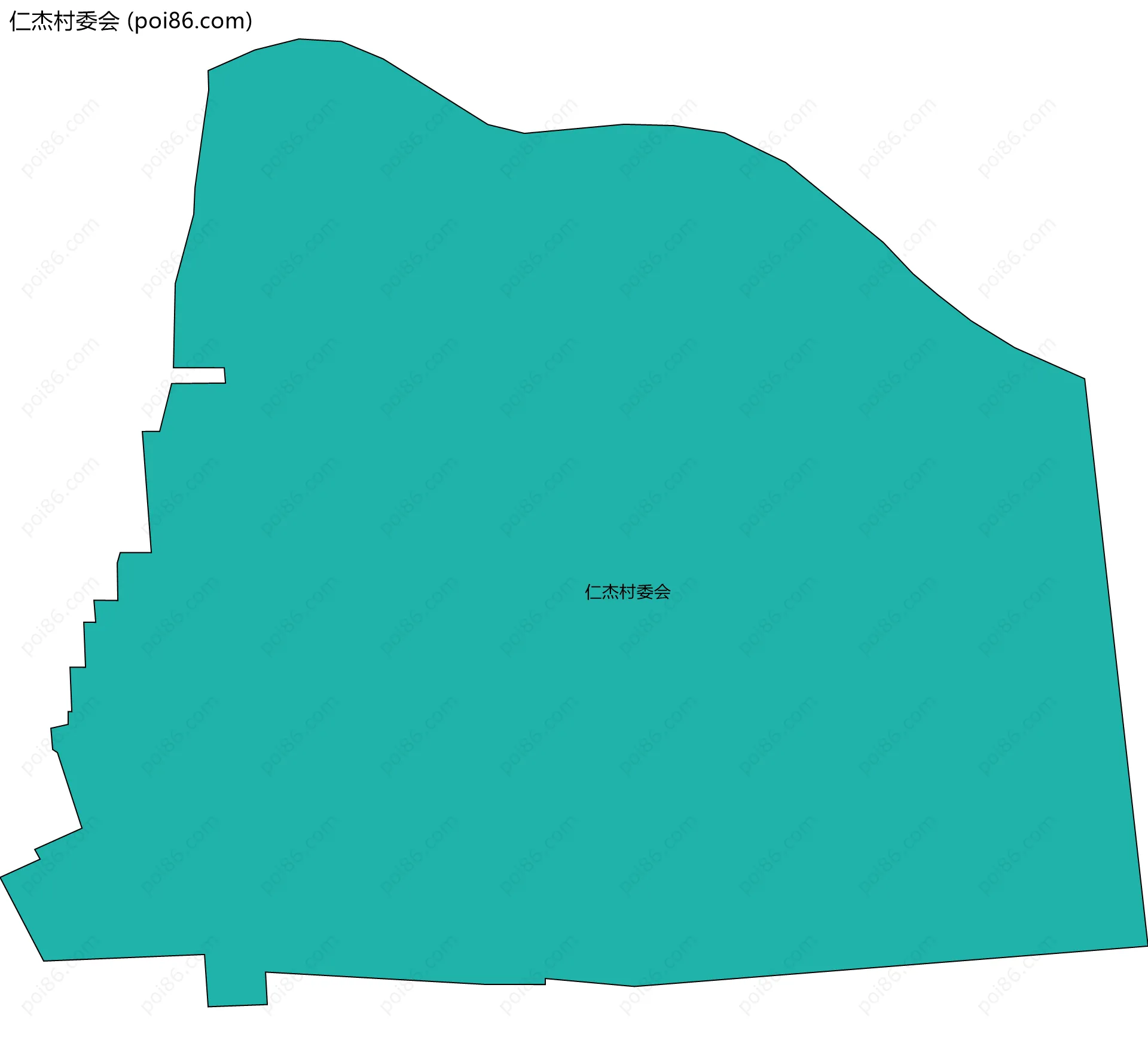 仁杰村委会边界地图